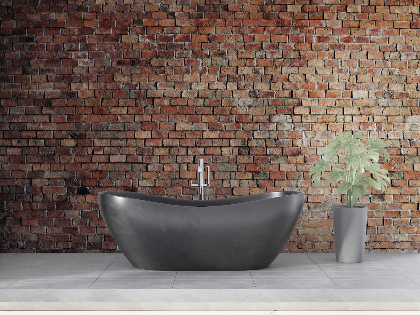 Fotobehang oude bakstenen muur