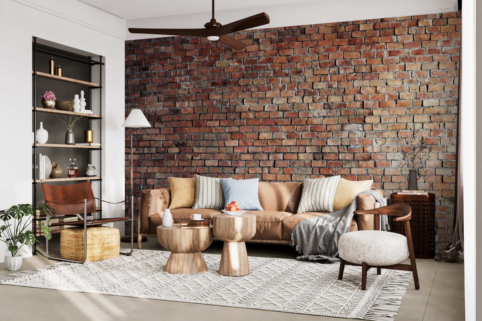 Fotobehang oude bakstenen muur