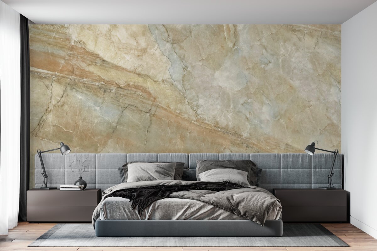 Fotobehang weerspiegeling van de sterrenhemel in het water