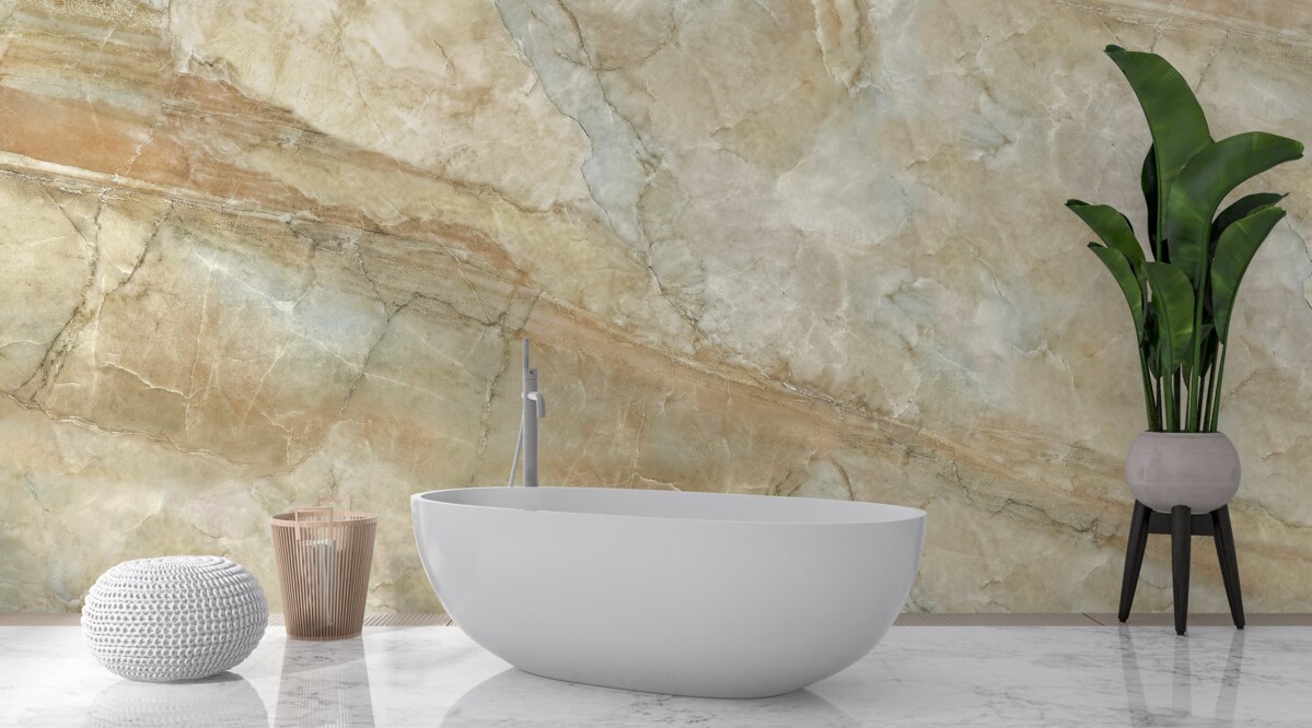 Fotobehang weerspiegeling van de sterrenhemel in het water