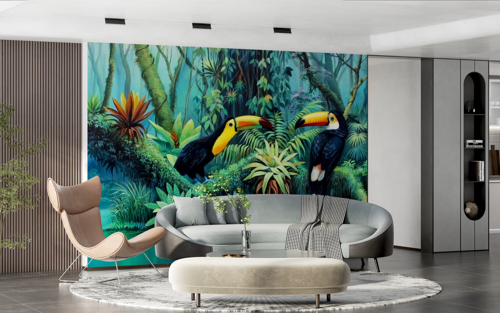 Fotobehang tropisch bos vogelfauna