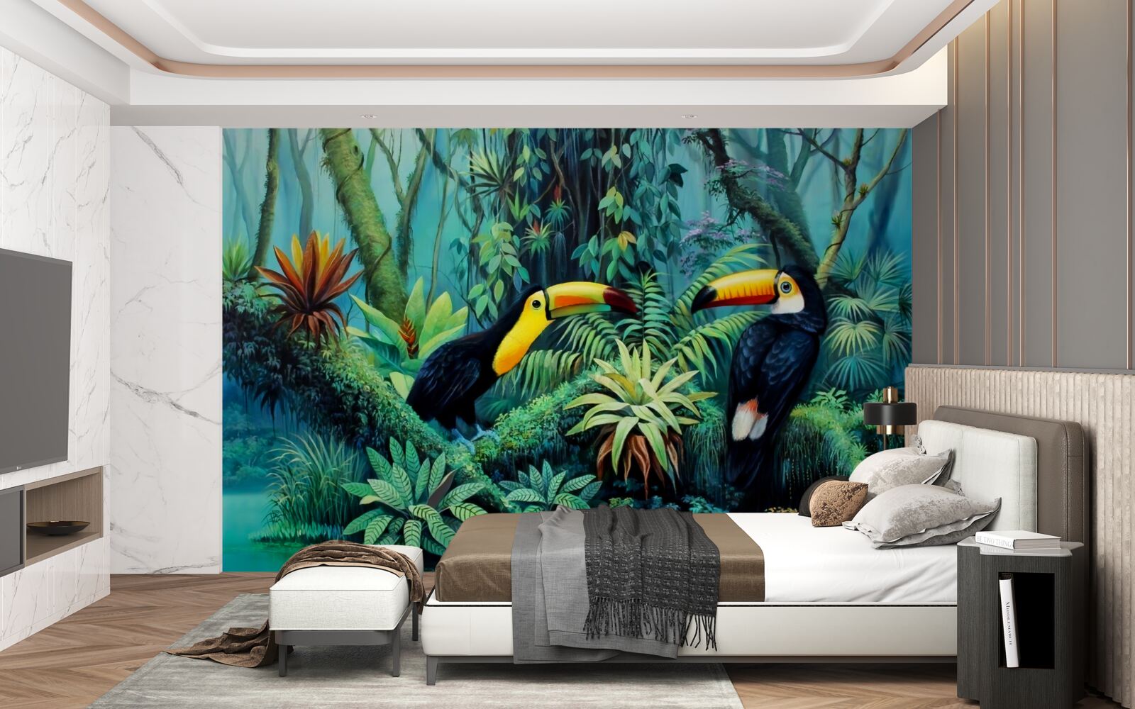 Fotobehang tropisch bos vogelfauna