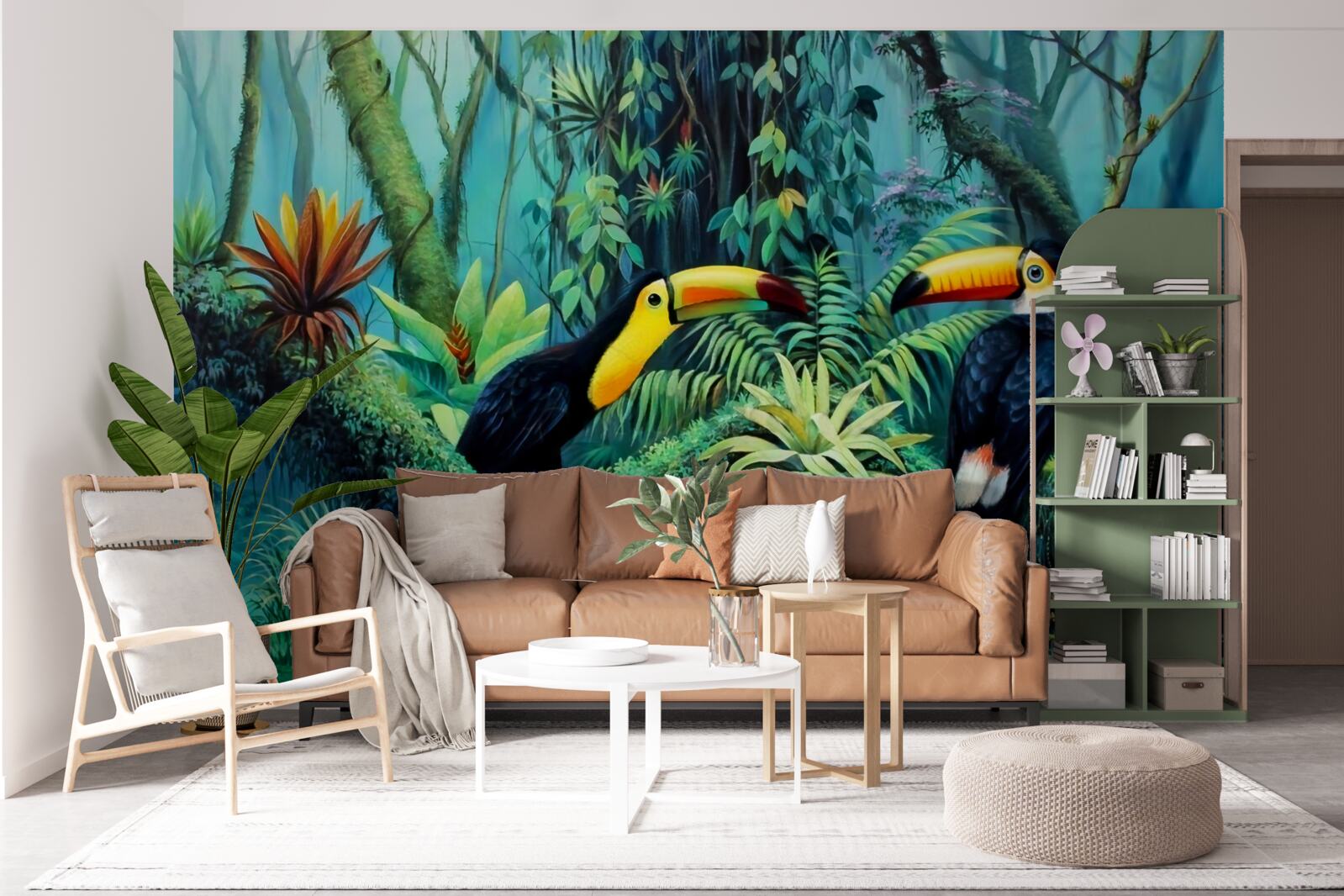 Fotobehang tropisch bos vogelfauna