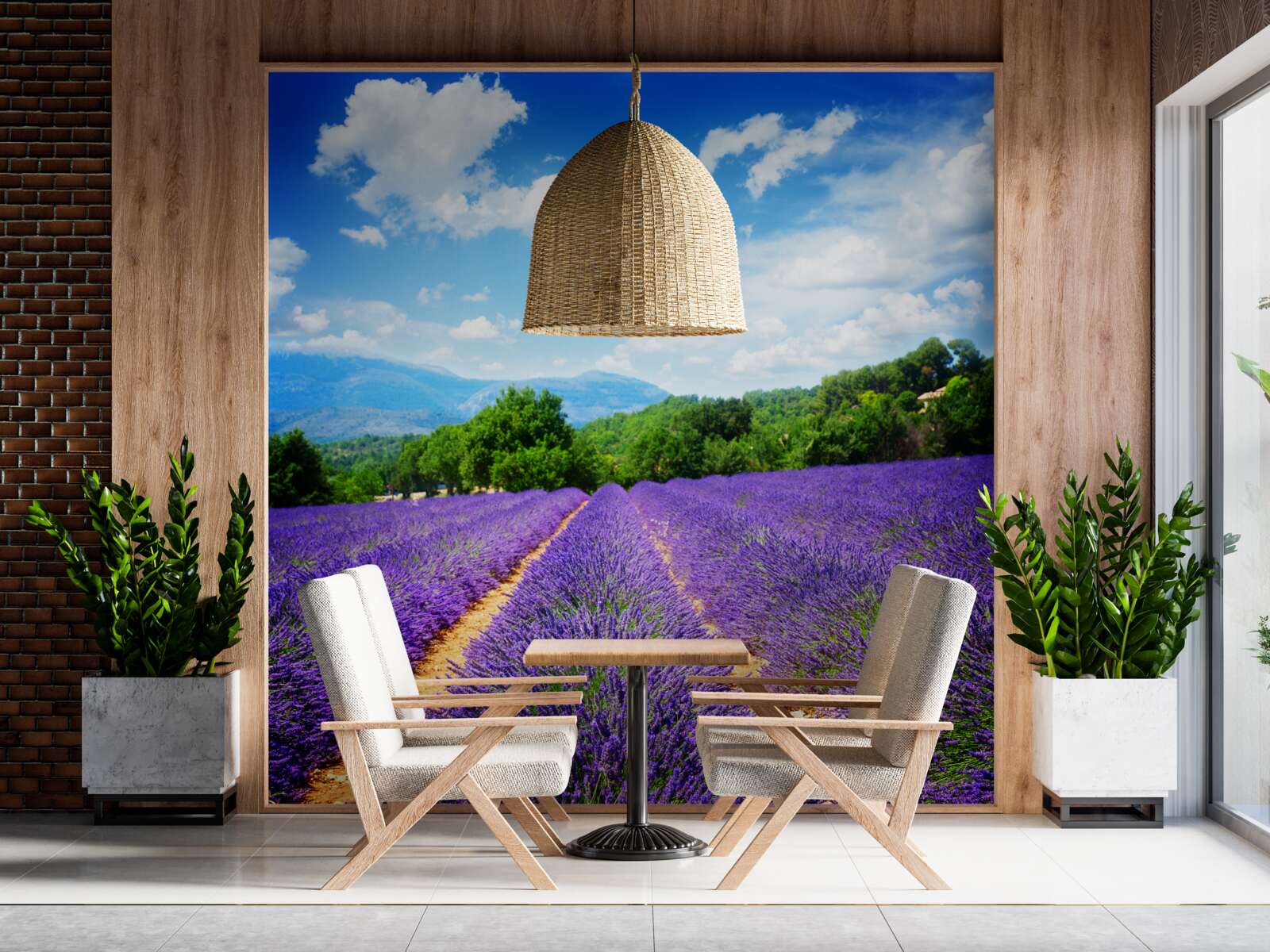 Fotobehang eindeloze stukken zachte lavendel