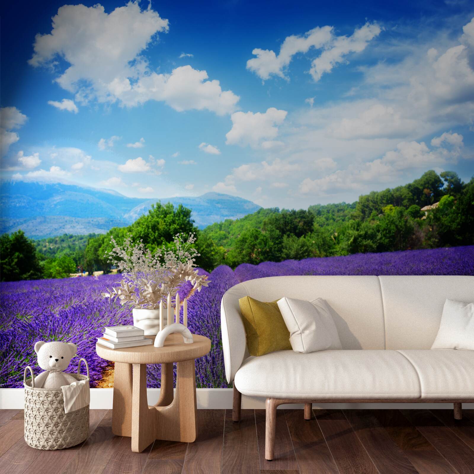 Fotobehang eindeloze stukken zachte lavendel