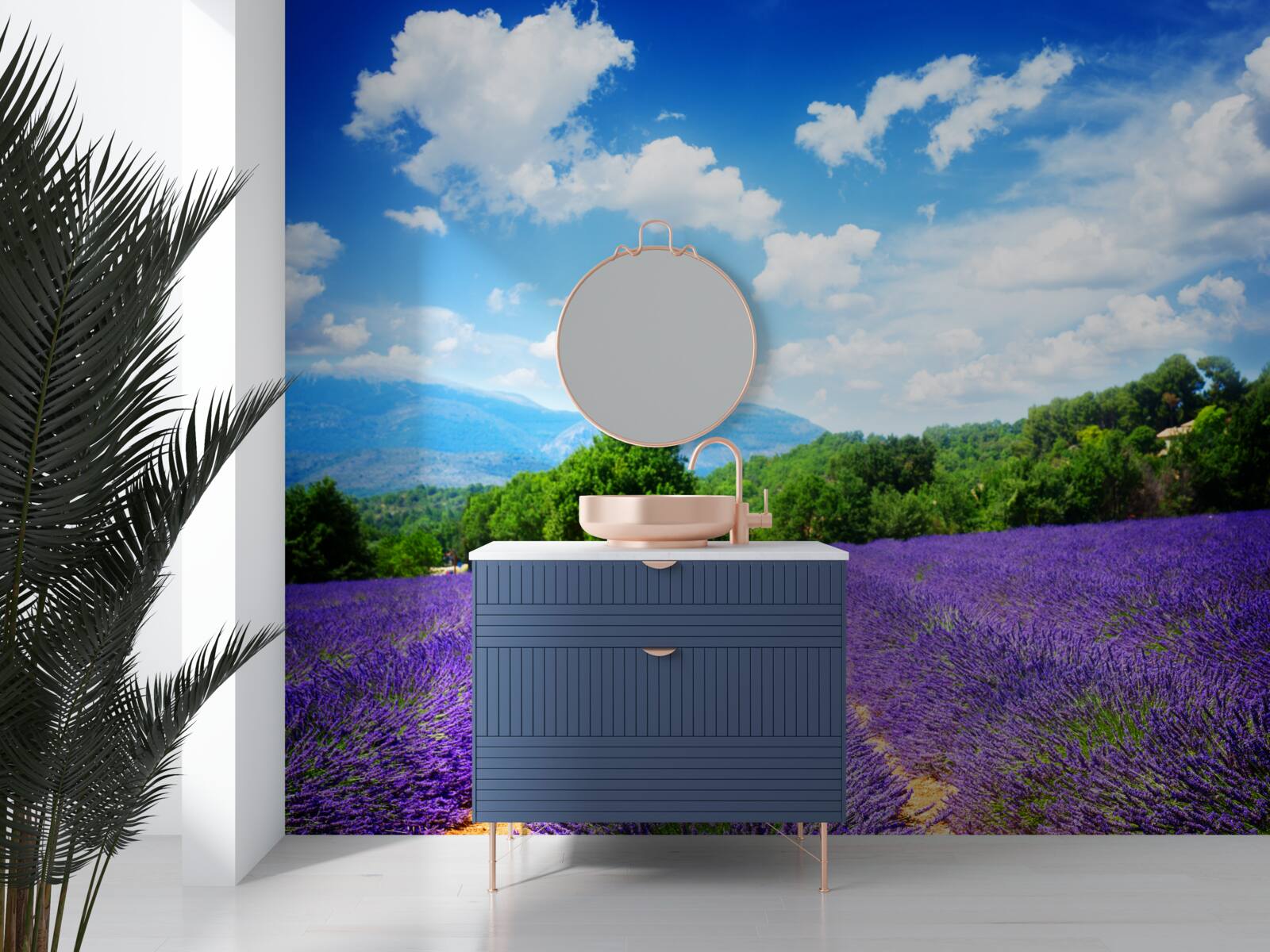 Fotobehang eindeloze stukken zachte lavendel