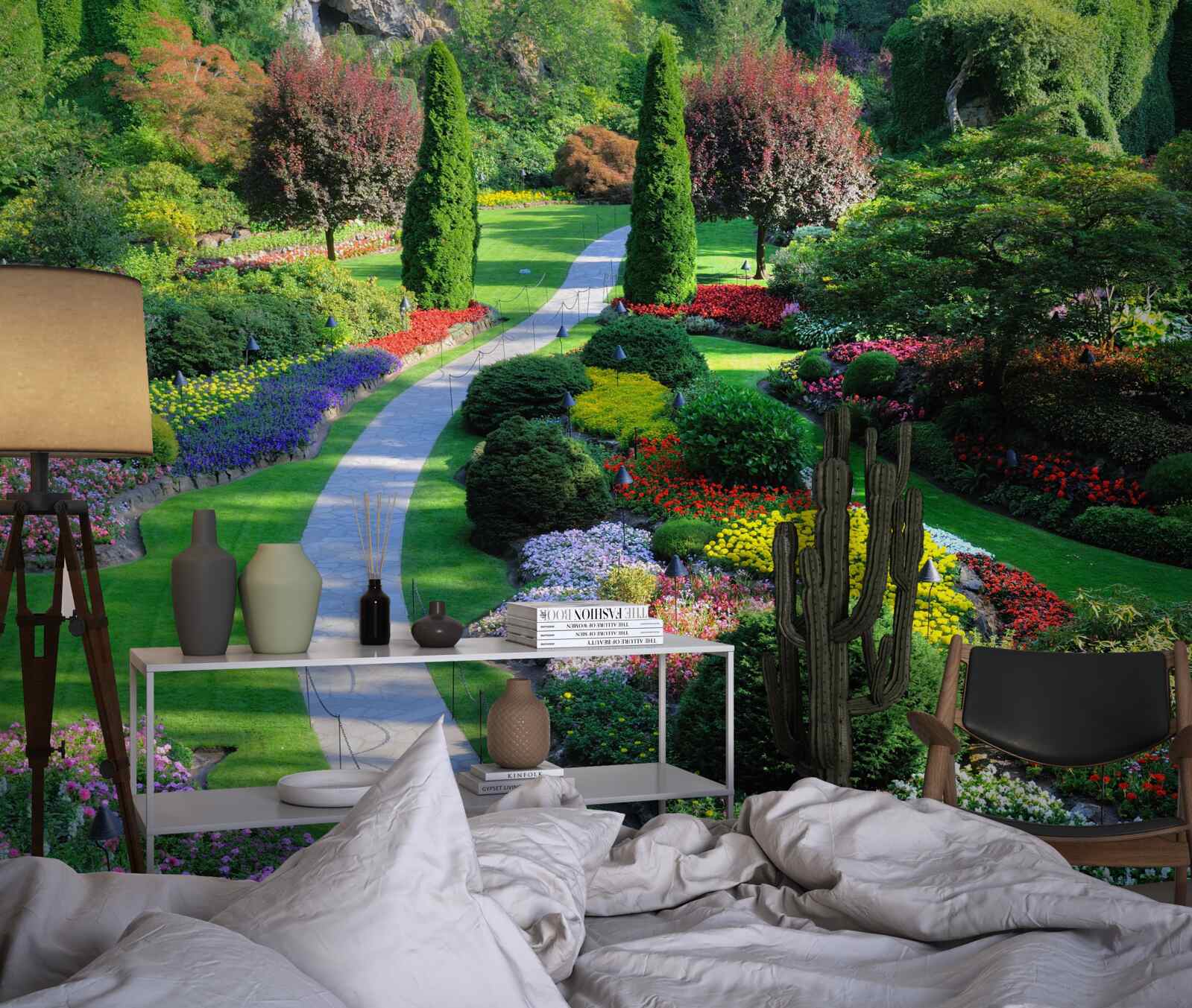 Fotobehang Esthetische transformatie van natuurlijke ruimte