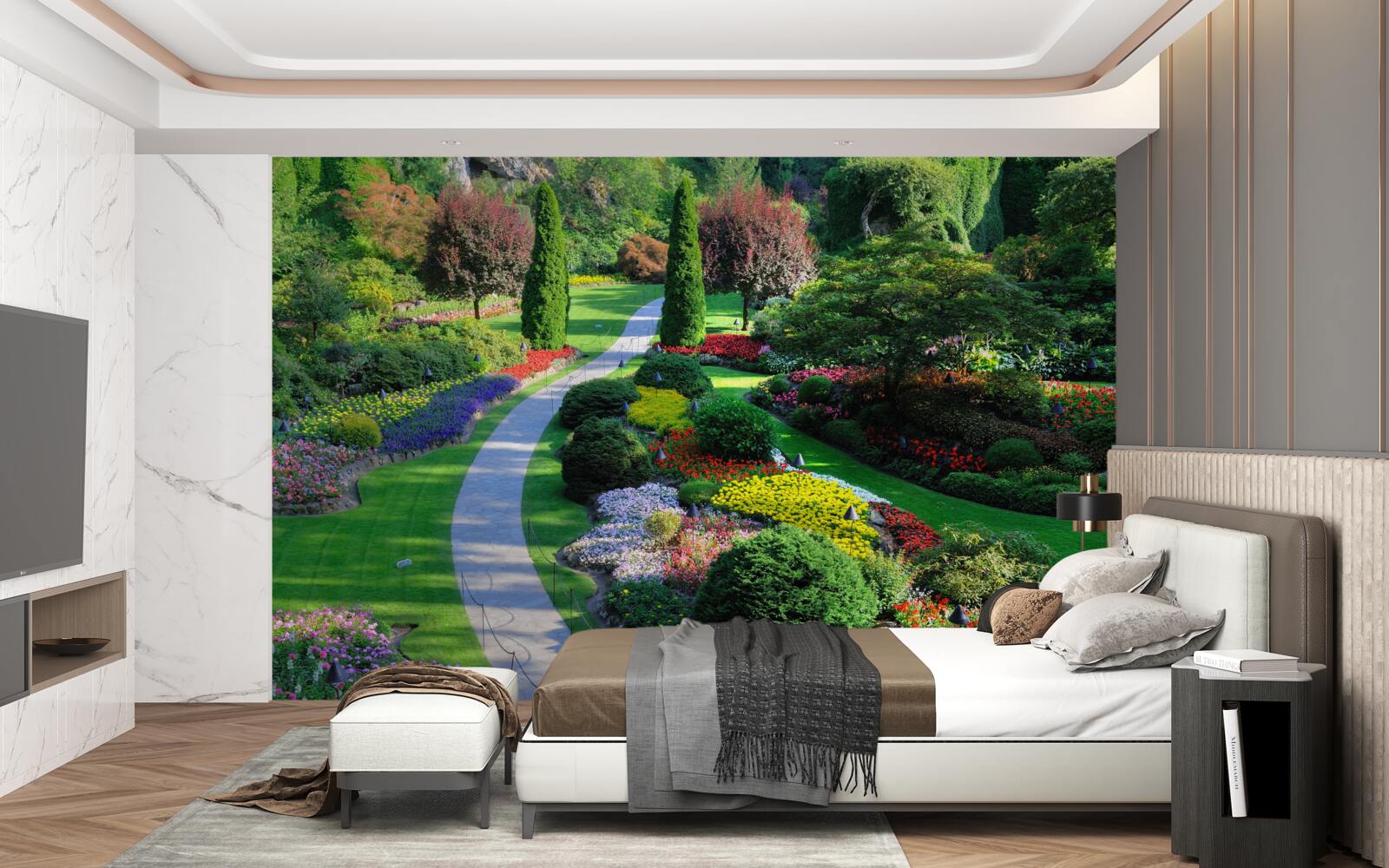 Fotobehang Esthetische transformatie van natuurlijke ruimte