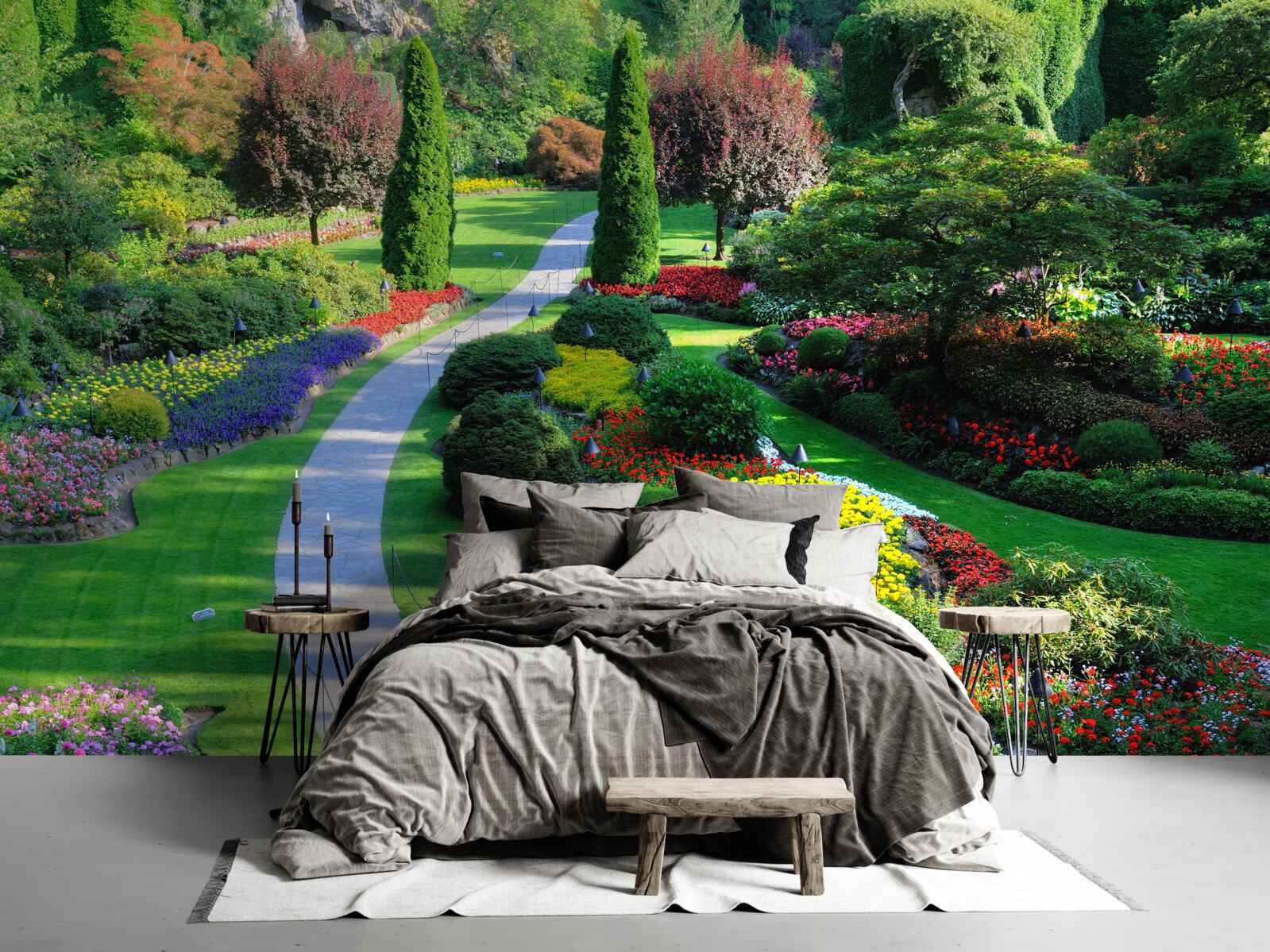 Fotobehang Esthetische transformatie van natuurlijke ruimte