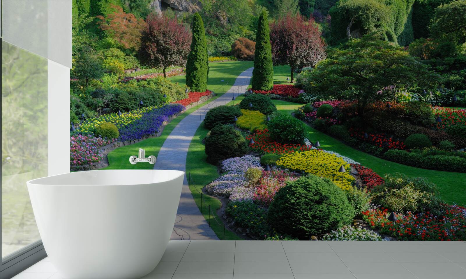 Fotobehang Esthetische transformatie van natuurlijke ruimte