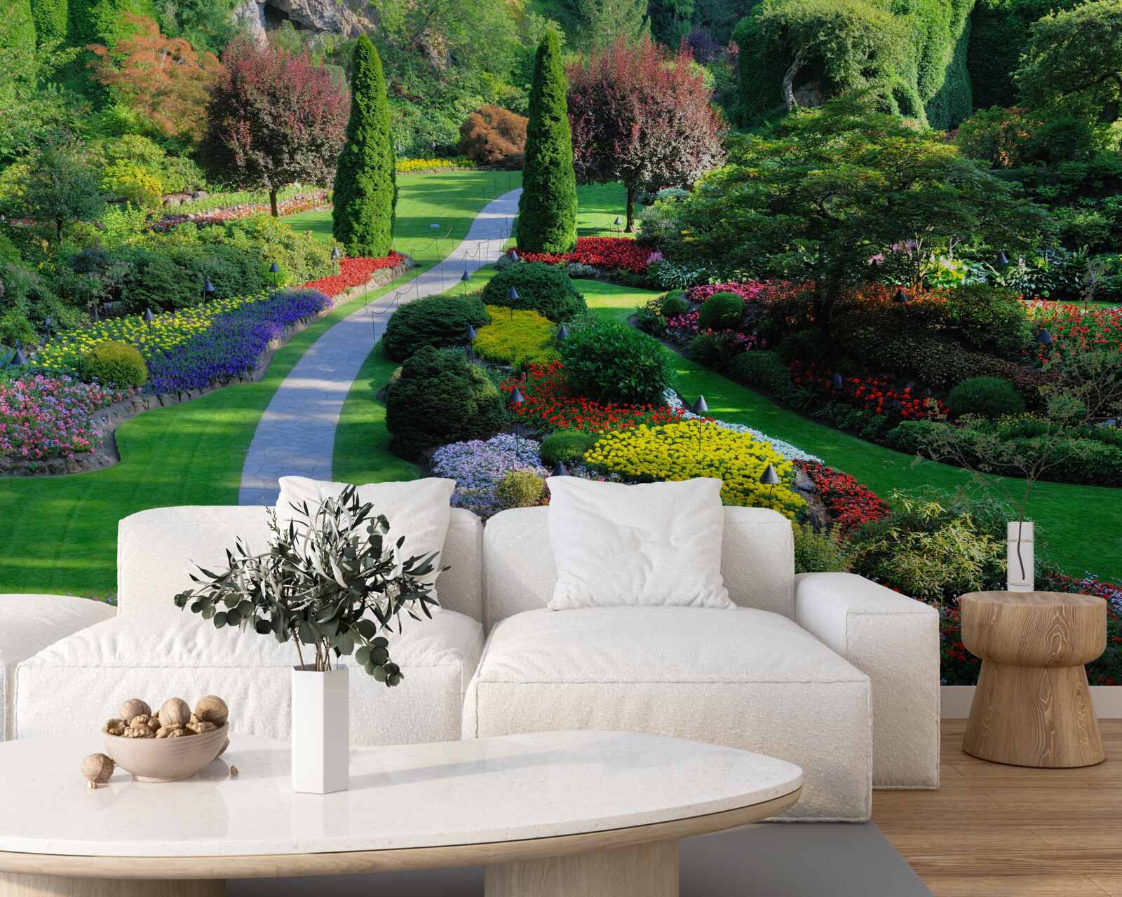 Fotobehang Esthetische transformatie van natuurlijke ruimte