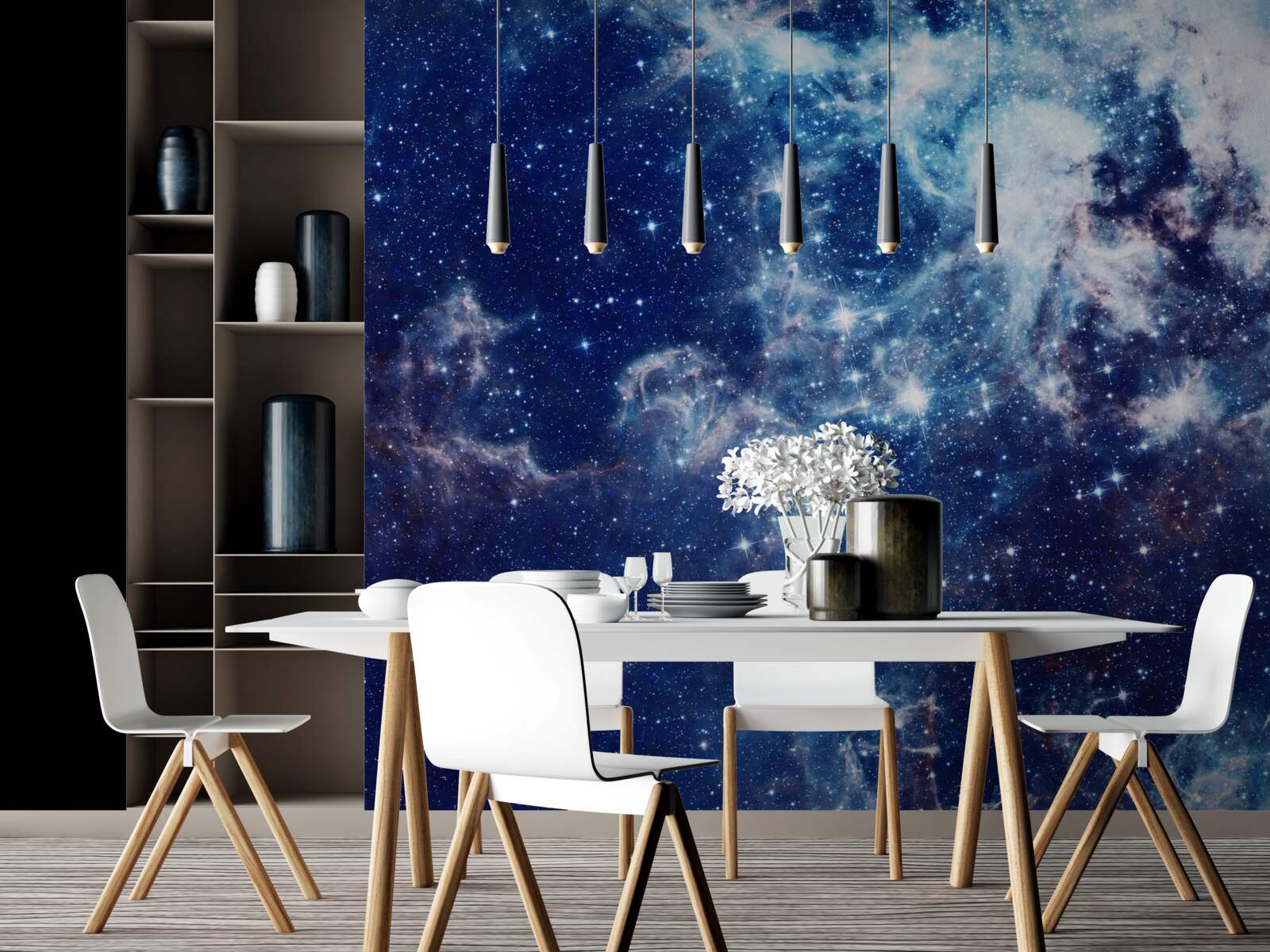 Fotobehang de ongeëvenaarde grootte van het universum