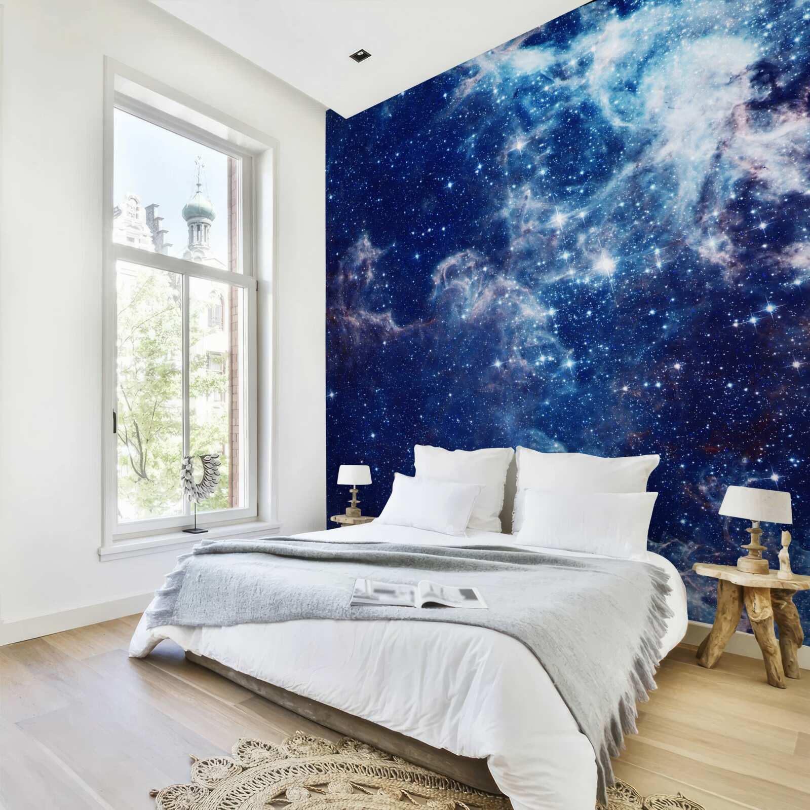 Fotobehang de ongeëvenaarde grootte van het universum