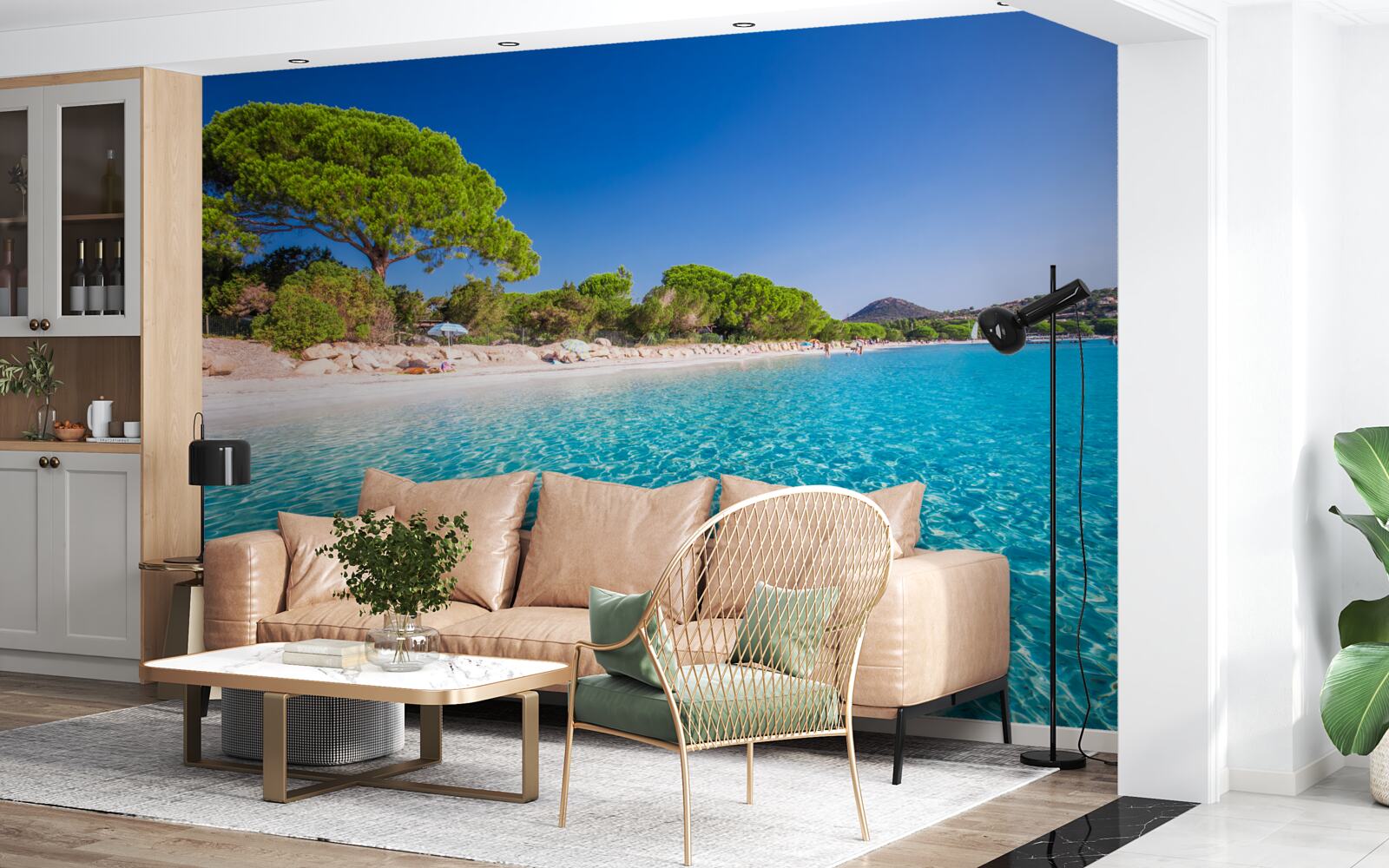 Fotobehang santa giulia strand