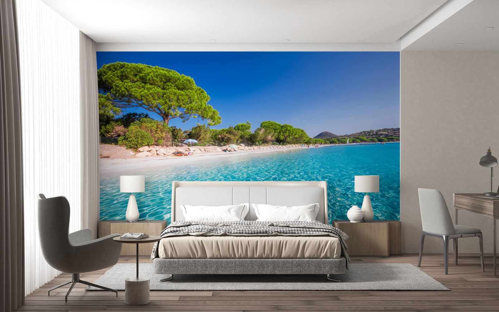 Fotobehang santa giulia strand