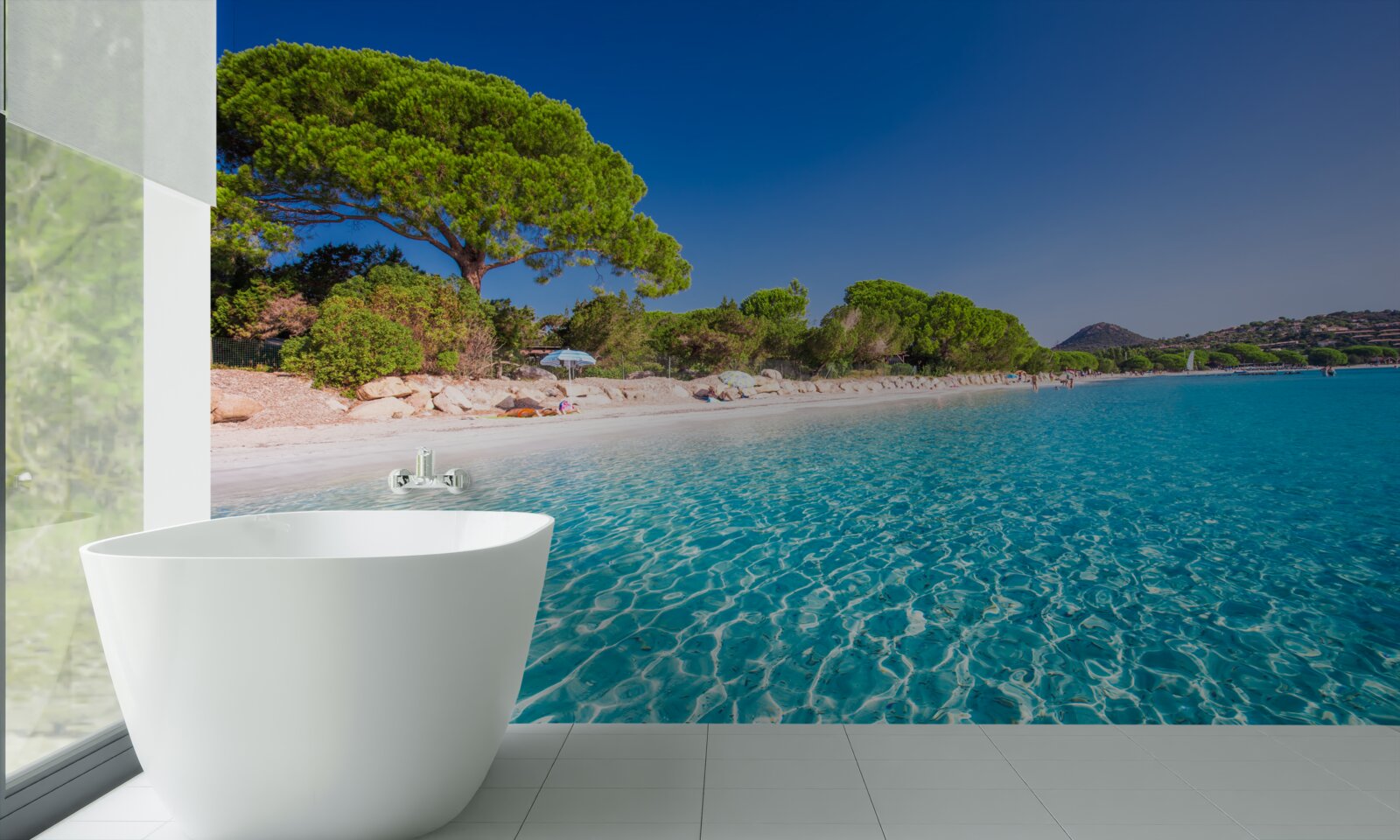 Fotobehang santa giulia strand