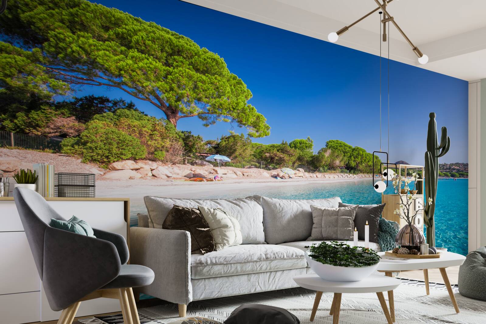 Fotobehang santa giulia strand