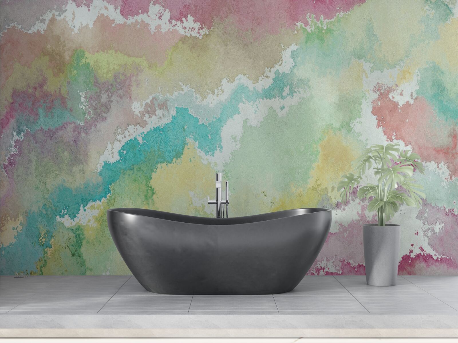 Fotobehang samenvatting van het noorderlicht