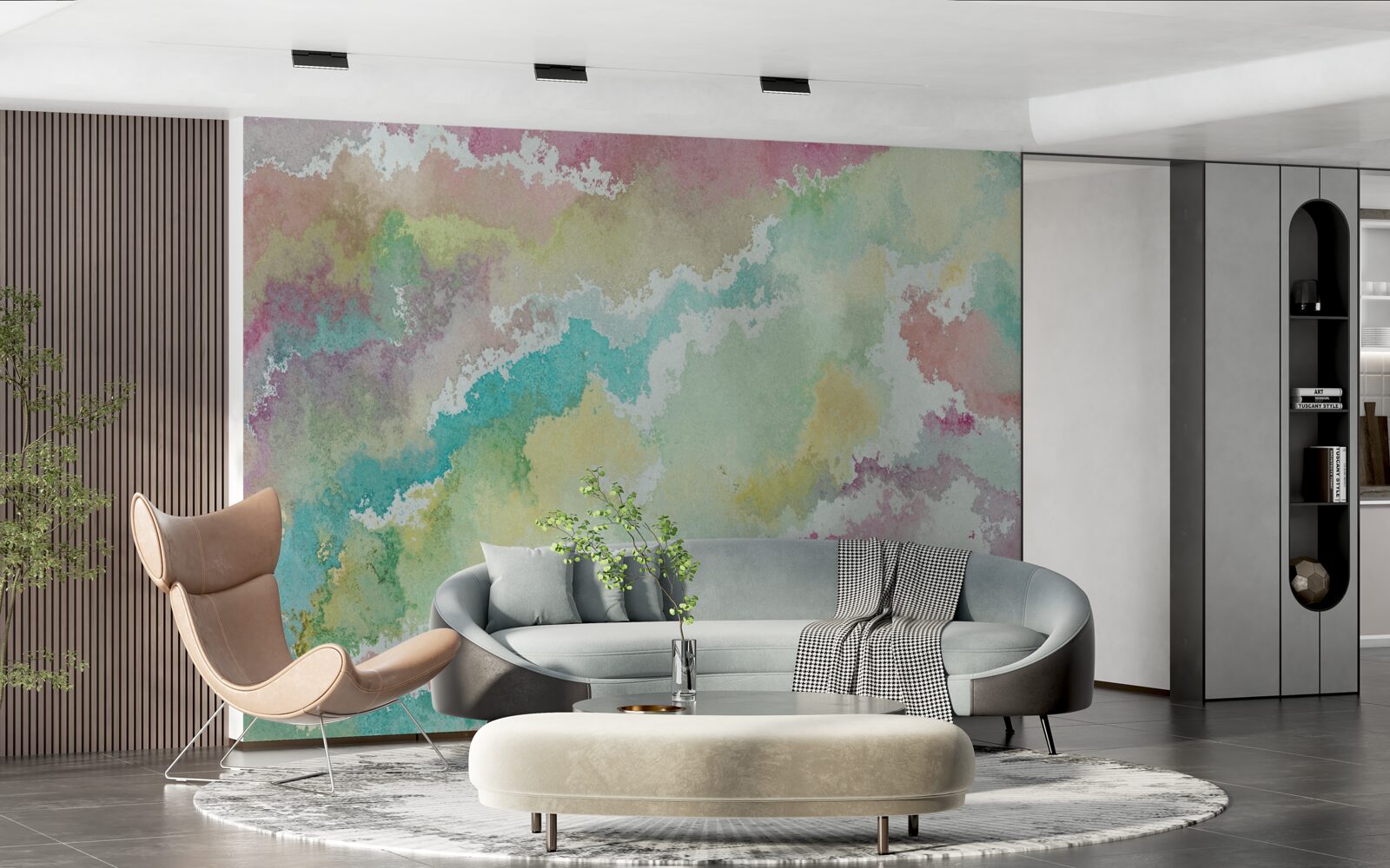 Fotobehang samenvatting van het noorderlicht