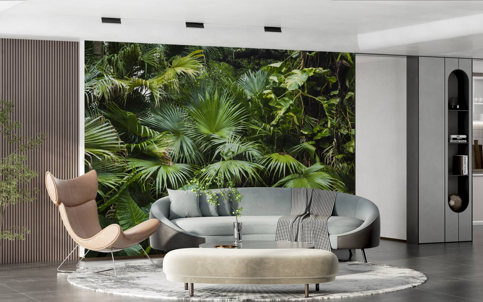 Fotobehang de tropen zijn rijk aan groene vegetatie