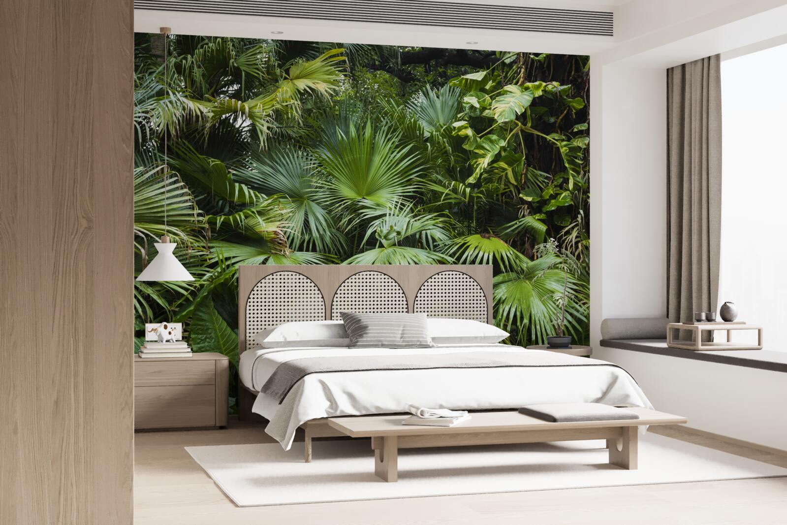 Fotobehang de tropen zijn rijk aan groene vegetatie