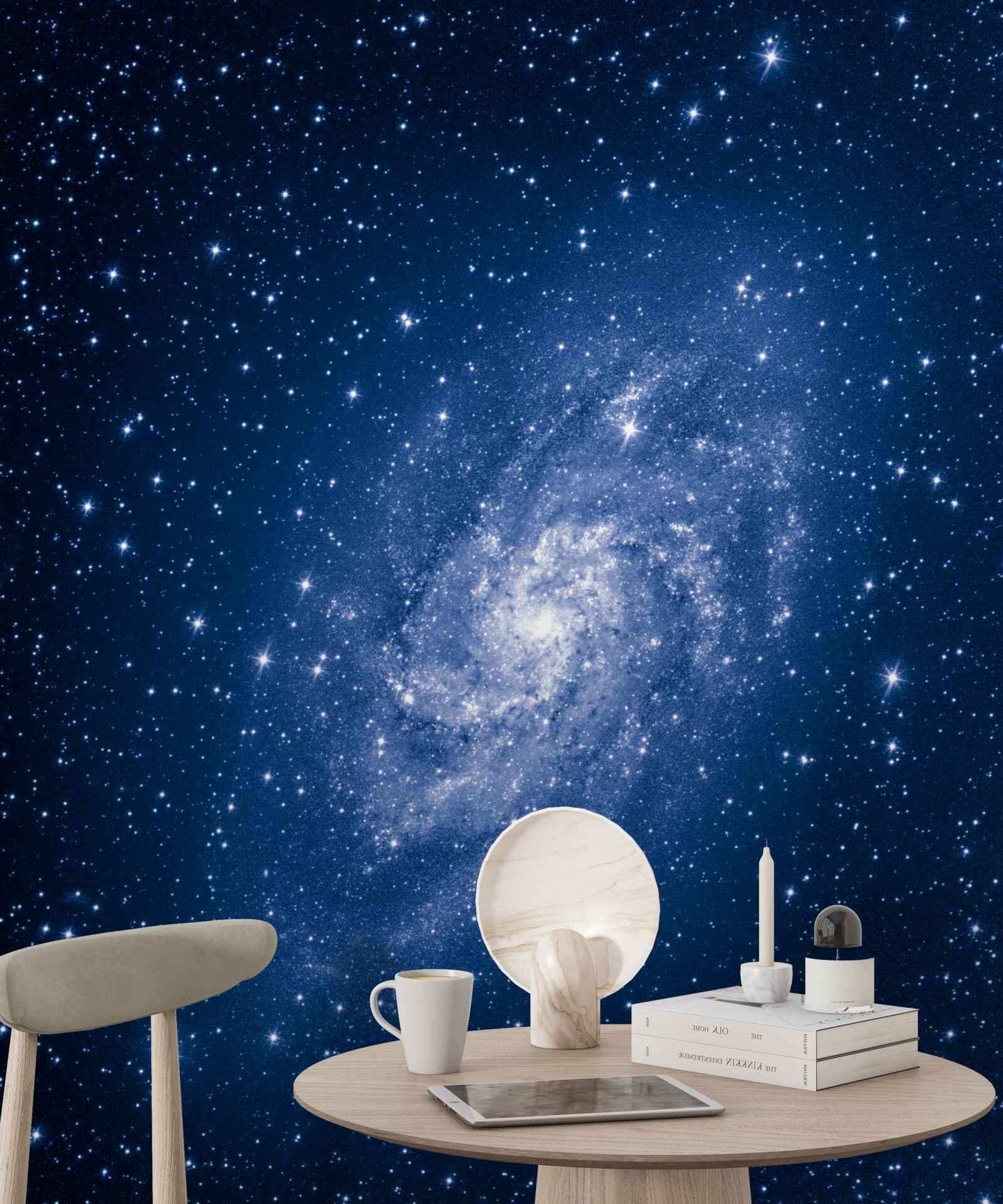 Fotobehang een sterrenstelsel in de sterrenruimte