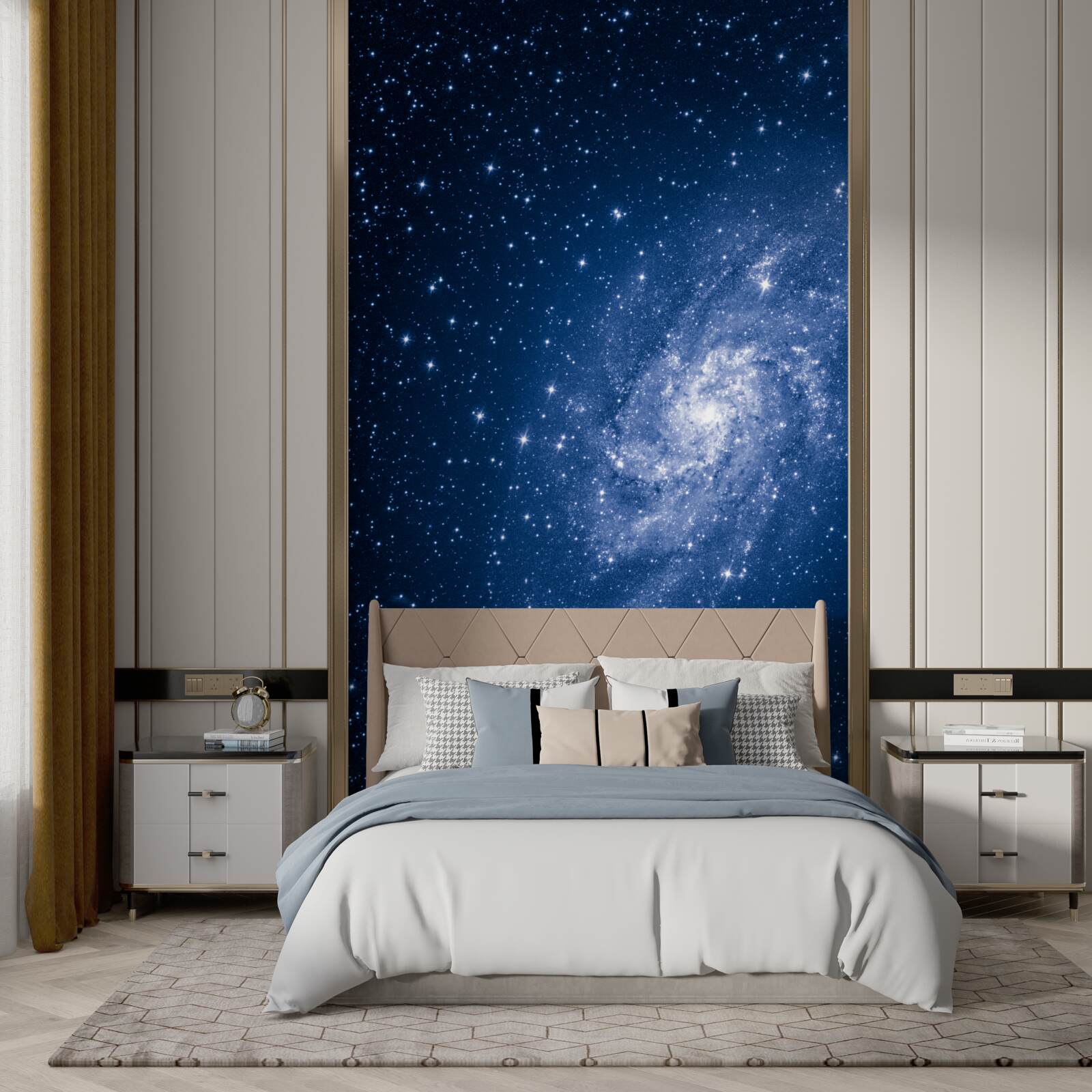 Fotobehang een sterrenstelsel in de sterrenruimte