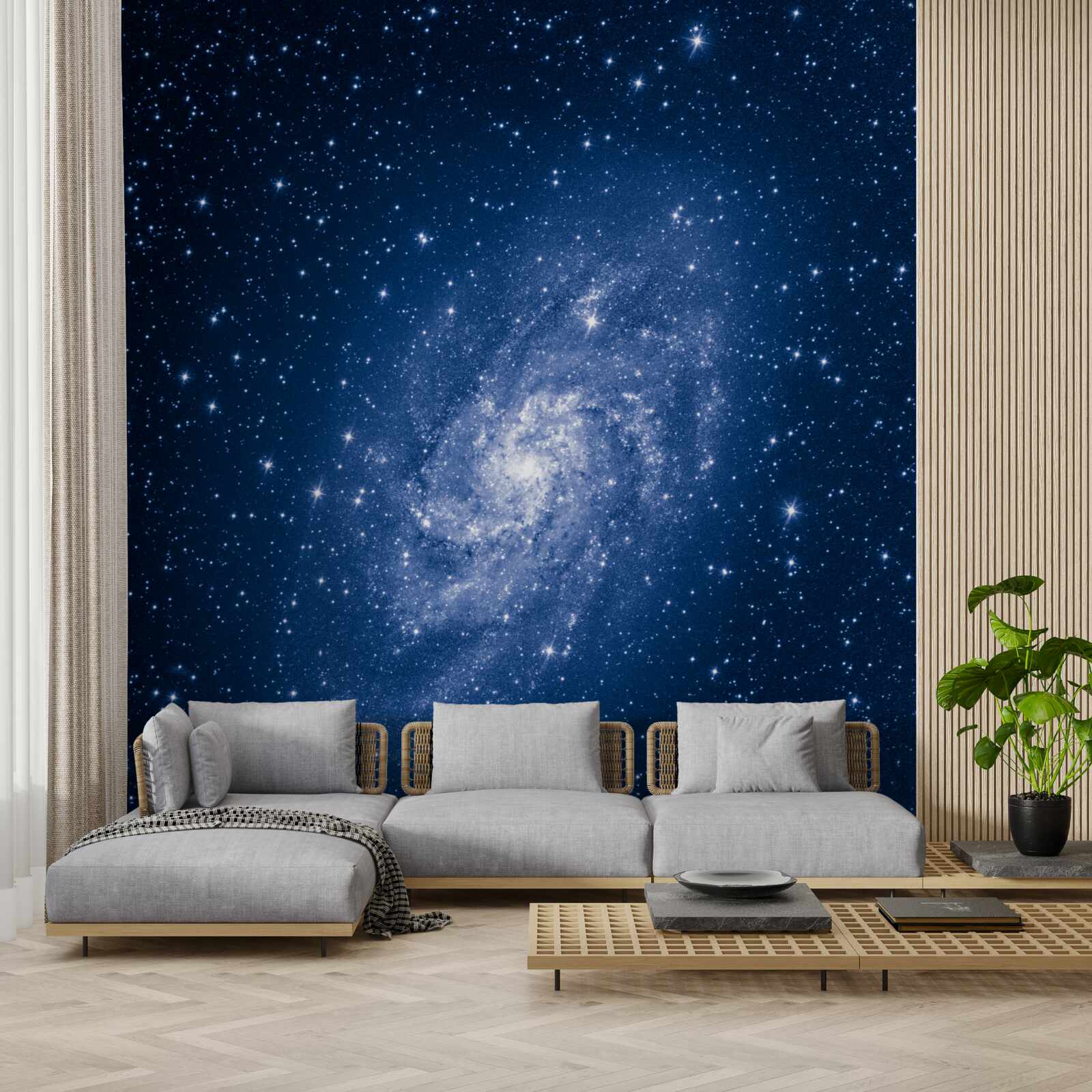 Fotobehang een sterrenstelsel in de sterrenruimte