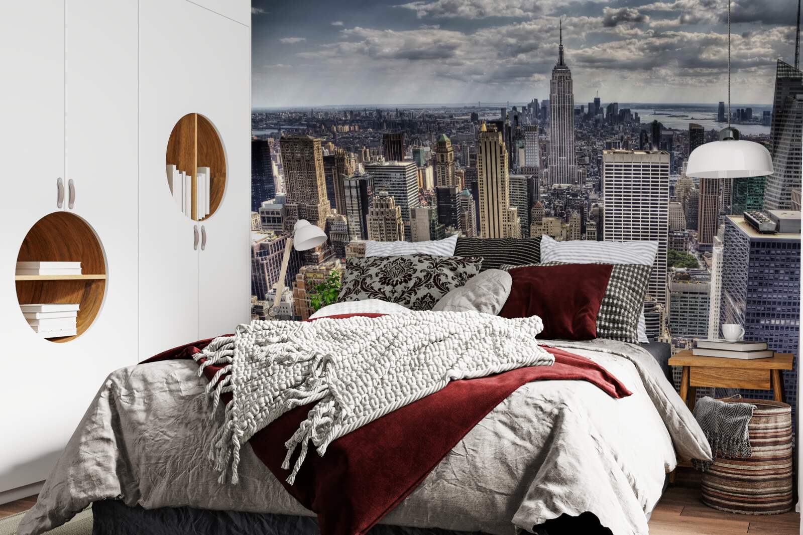 Fotobehang new york wacht op de regen