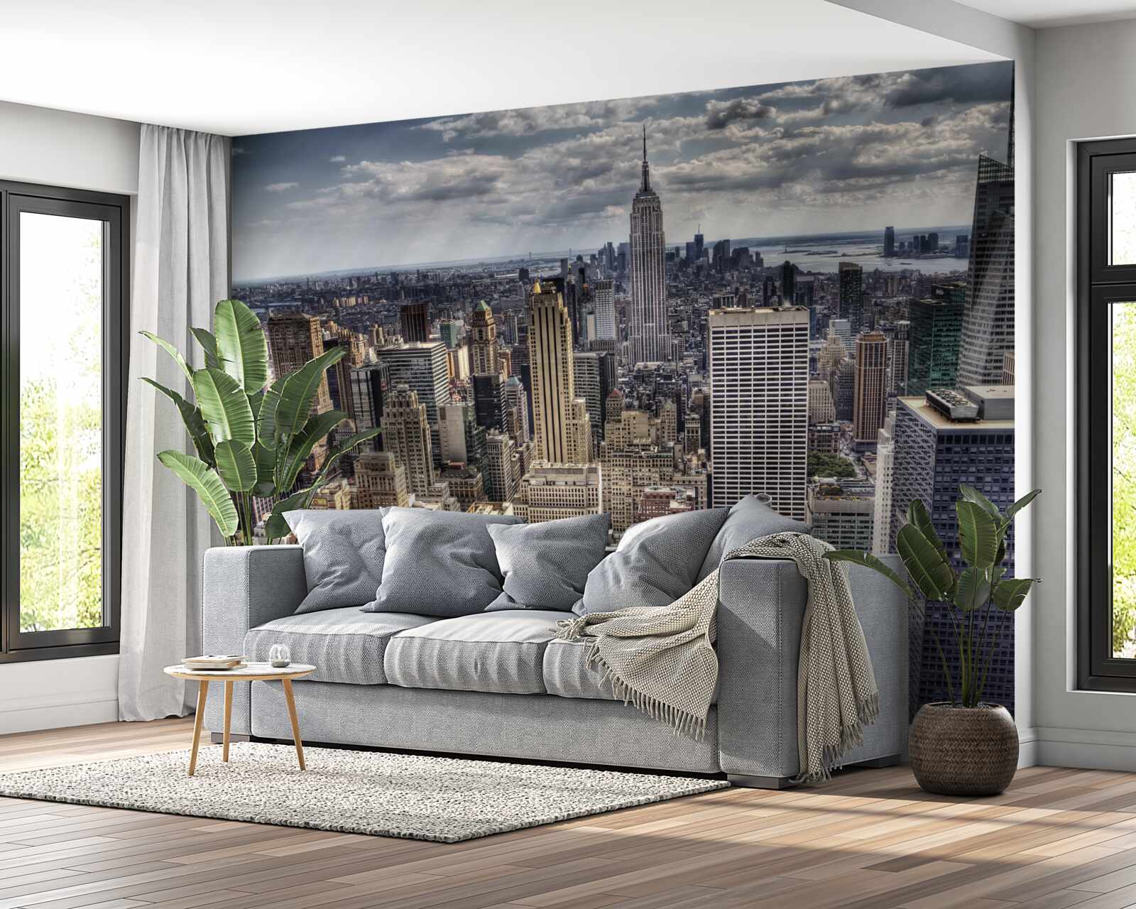 Fotobehang new york wacht op de regen