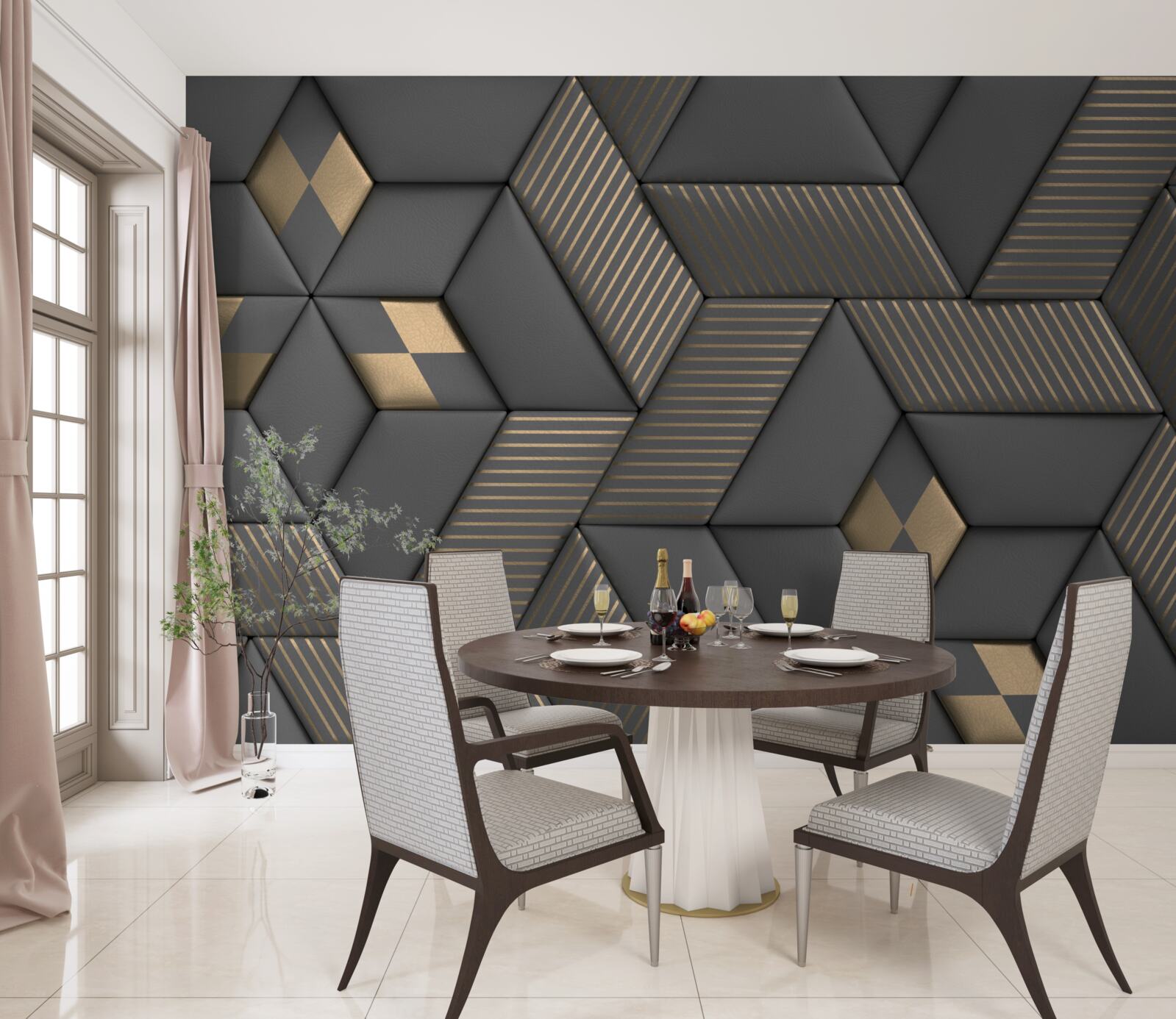 Fotobehang sectie is verkrijgbaar in verschillende texturen