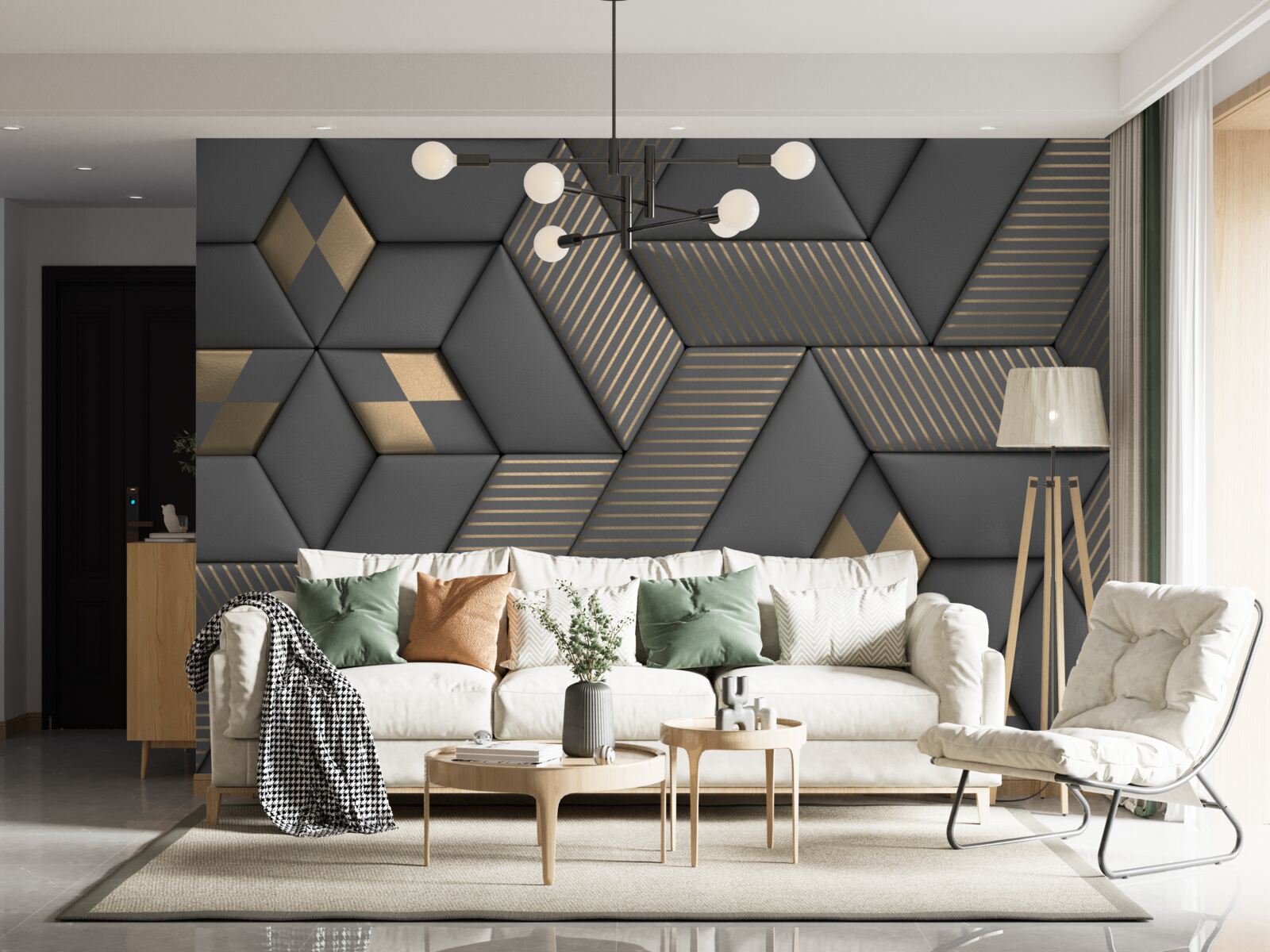 Fotobehang sectie is verkrijgbaar in verschillende texturen