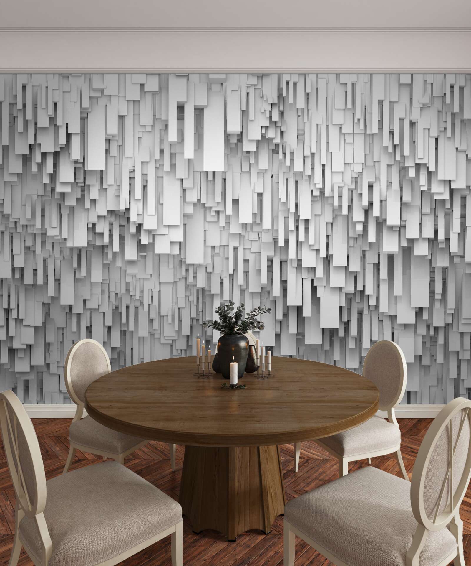 Fotobehang samenvatting regen