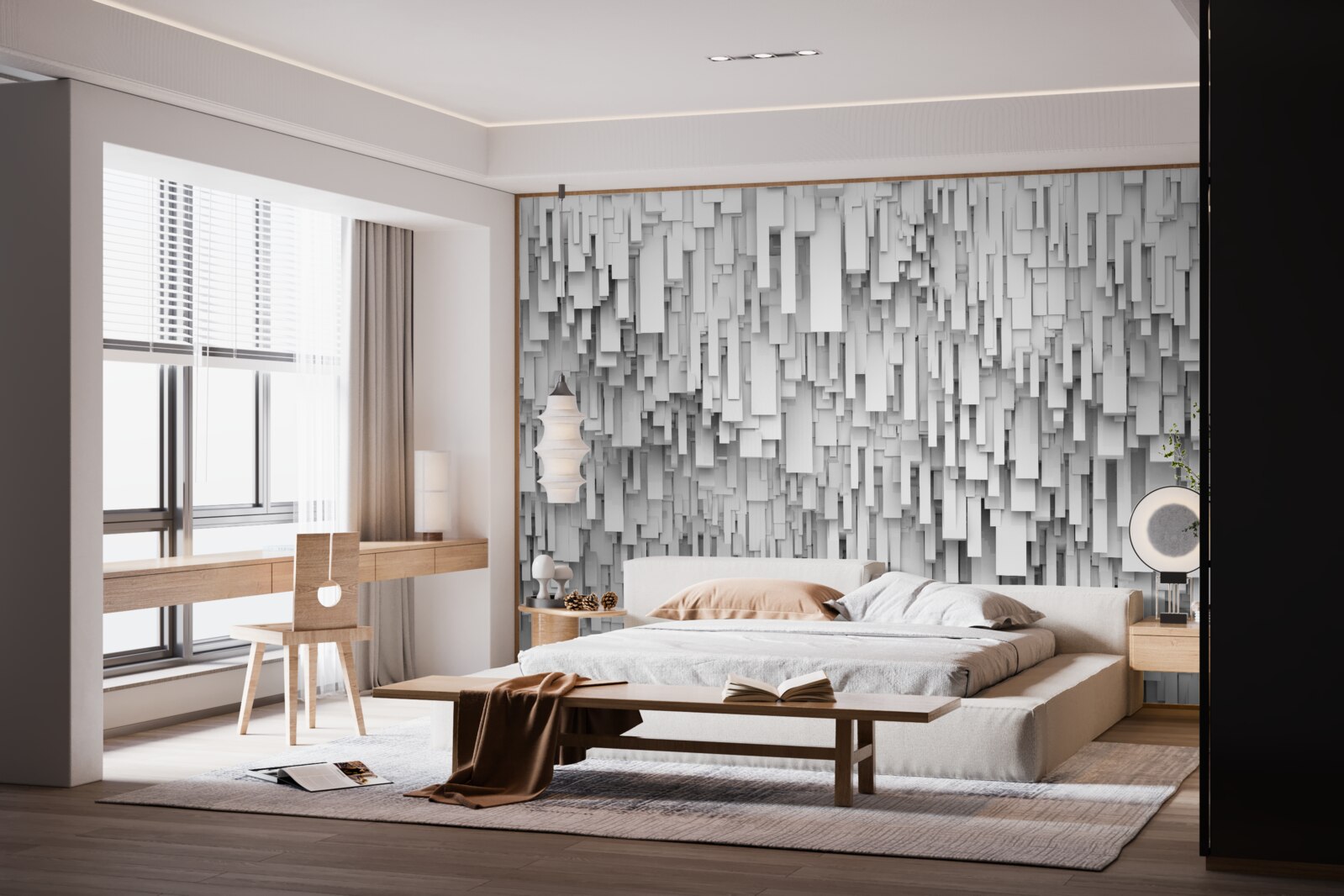 Fotobehang samenvatting regen