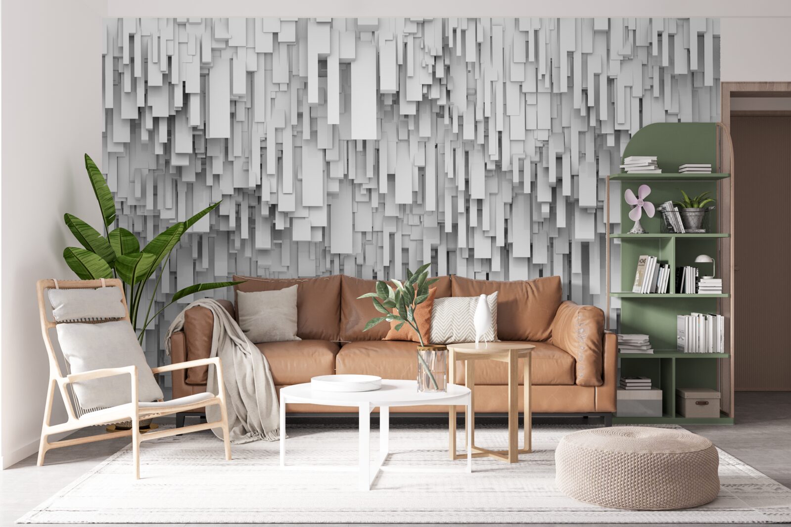 Fotobehang samenvatting regen