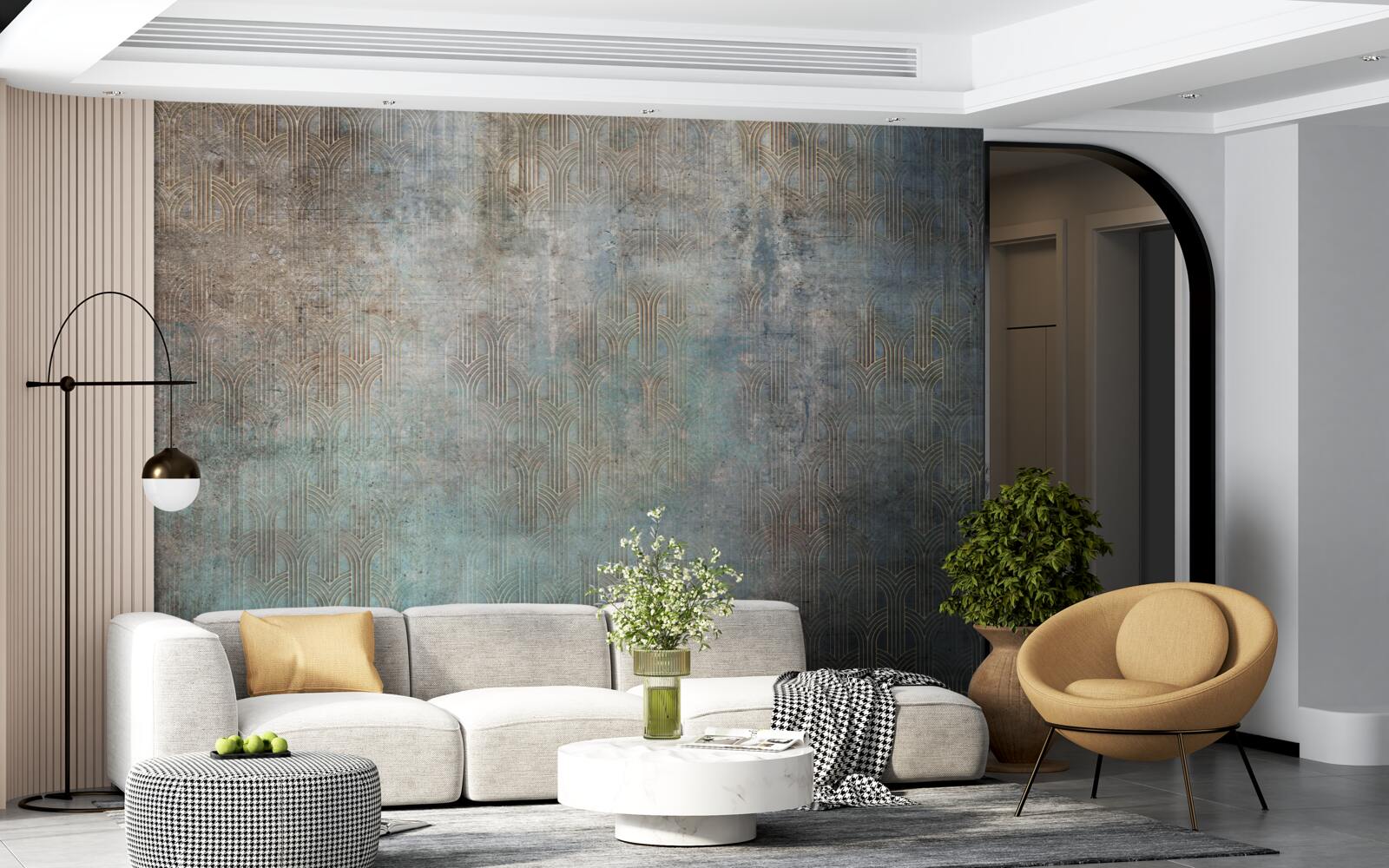 Fotobehang regen die 's nachts op water valt