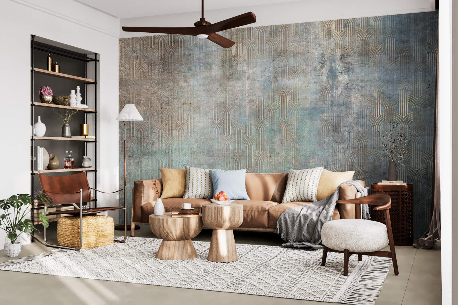 Fotobehang regen die 's nachts op water valt