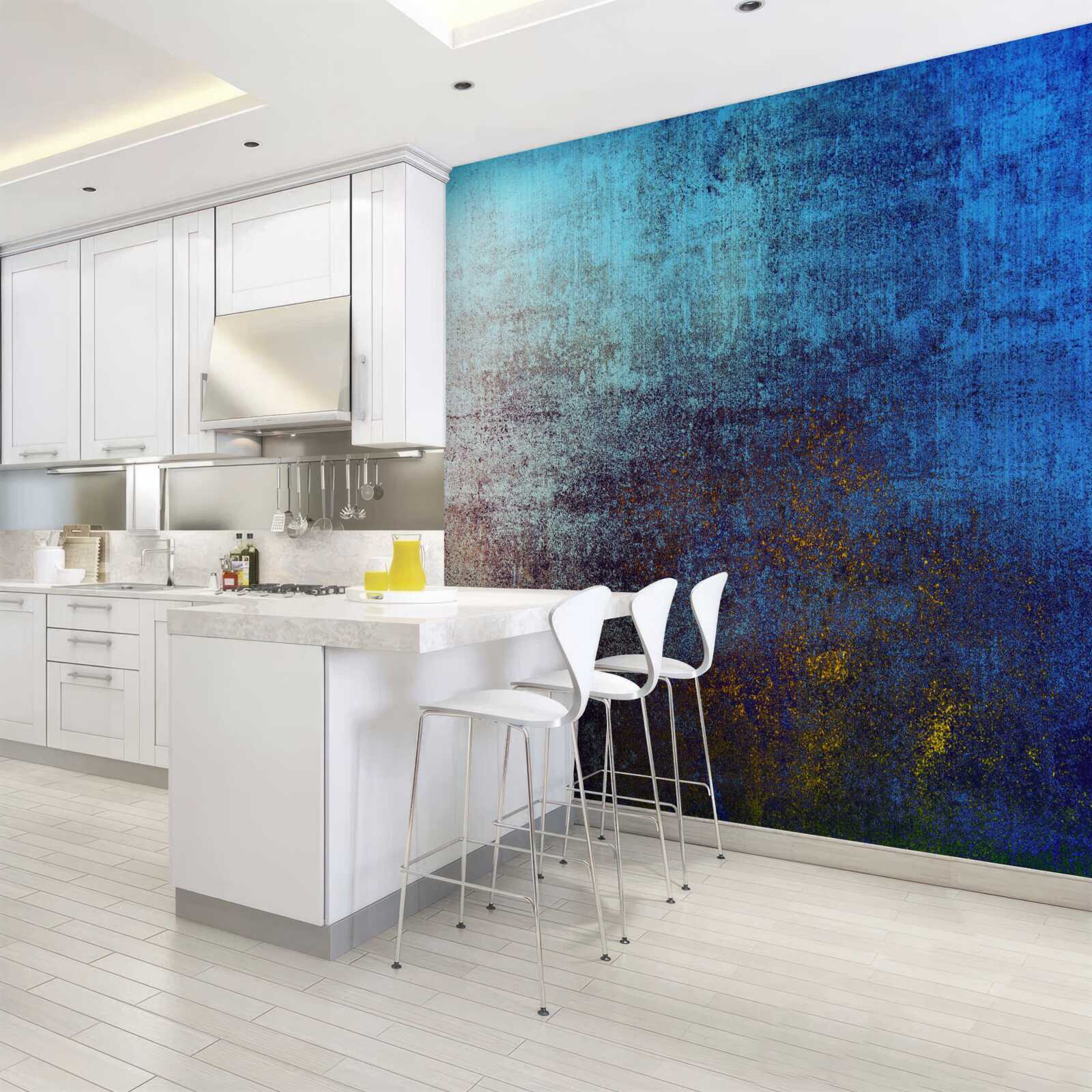 Fotobehang de dag maakt plaats voor de duisternis van de nacht