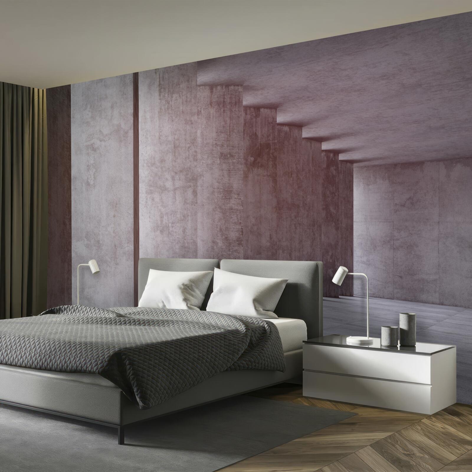 Fotobehang lichte zuilengalerij zonder rondingen