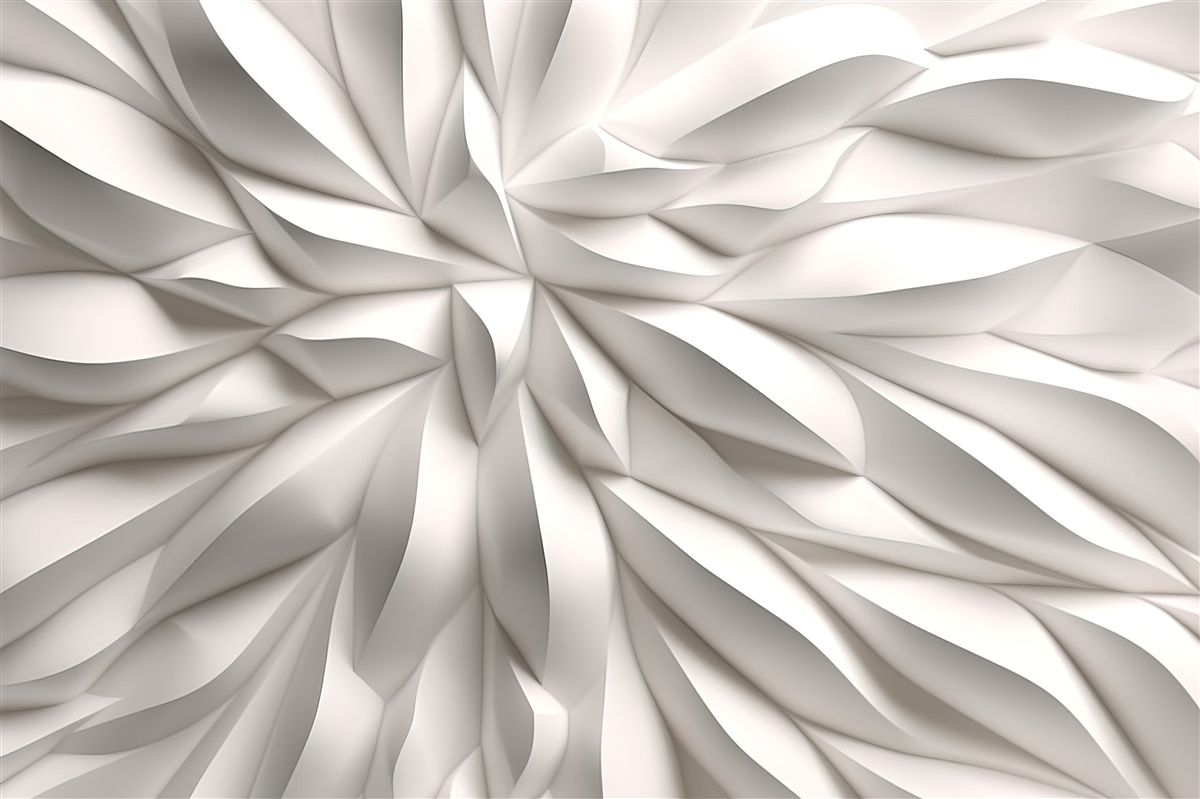 Fotobehang bloemencentrum in abstractie