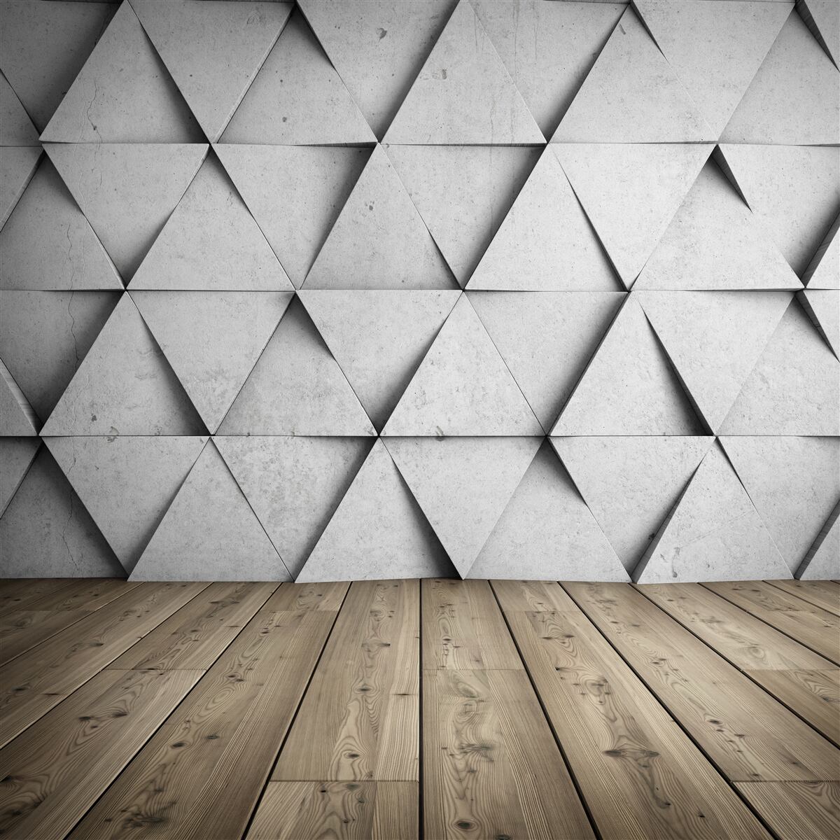 Fotobehang driedimensionale rechthoekige driehoeken