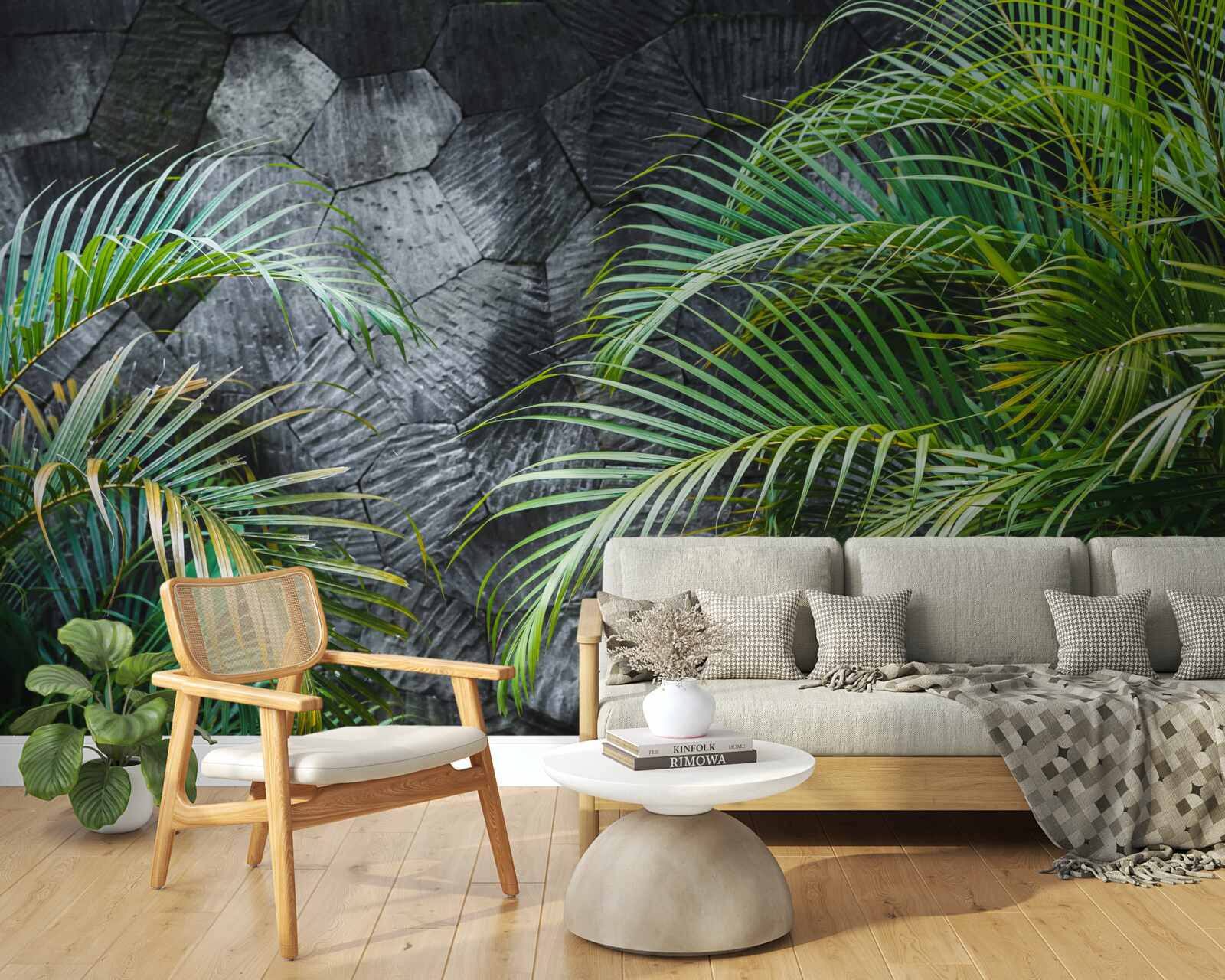 Fotobehang de varen vertrekt in de mistige nacht