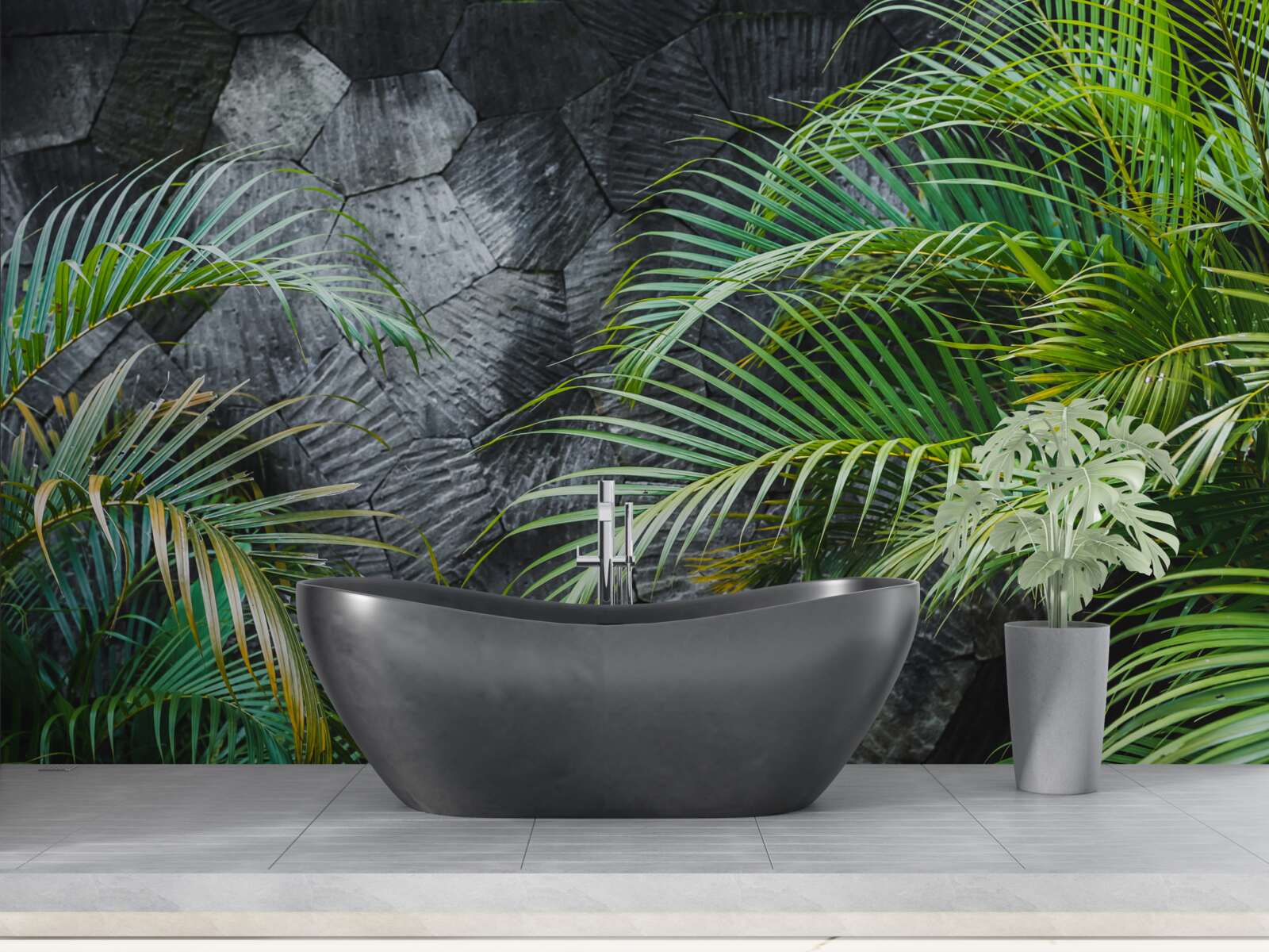 Fotobehang de varen vertrekt in de mistige nacht