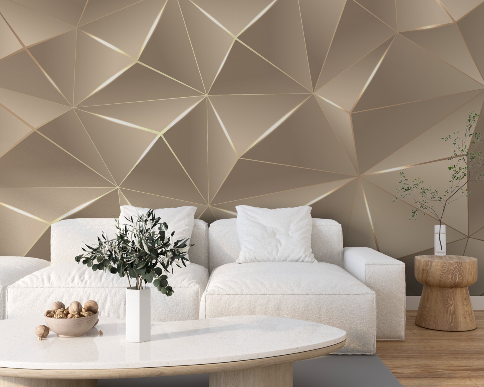 Fotobehang 3d texturen op een lichte achtergrond