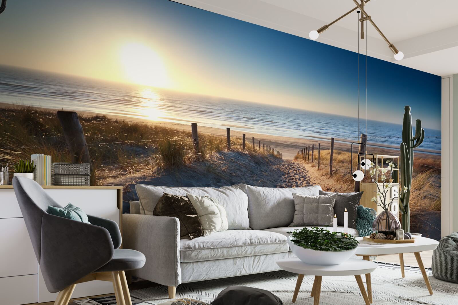 Fotobehang mooi strand