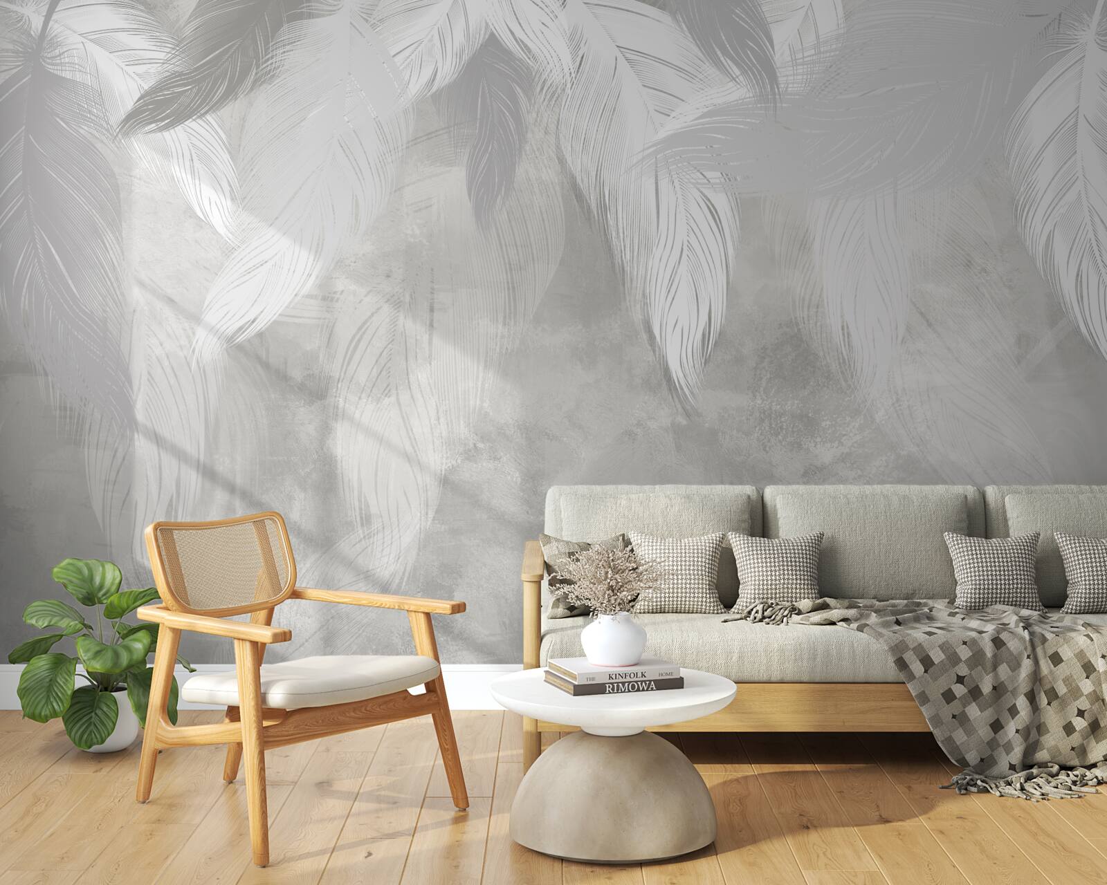 Fotobehang een ochtend in het regenwoud, gehuld in mist