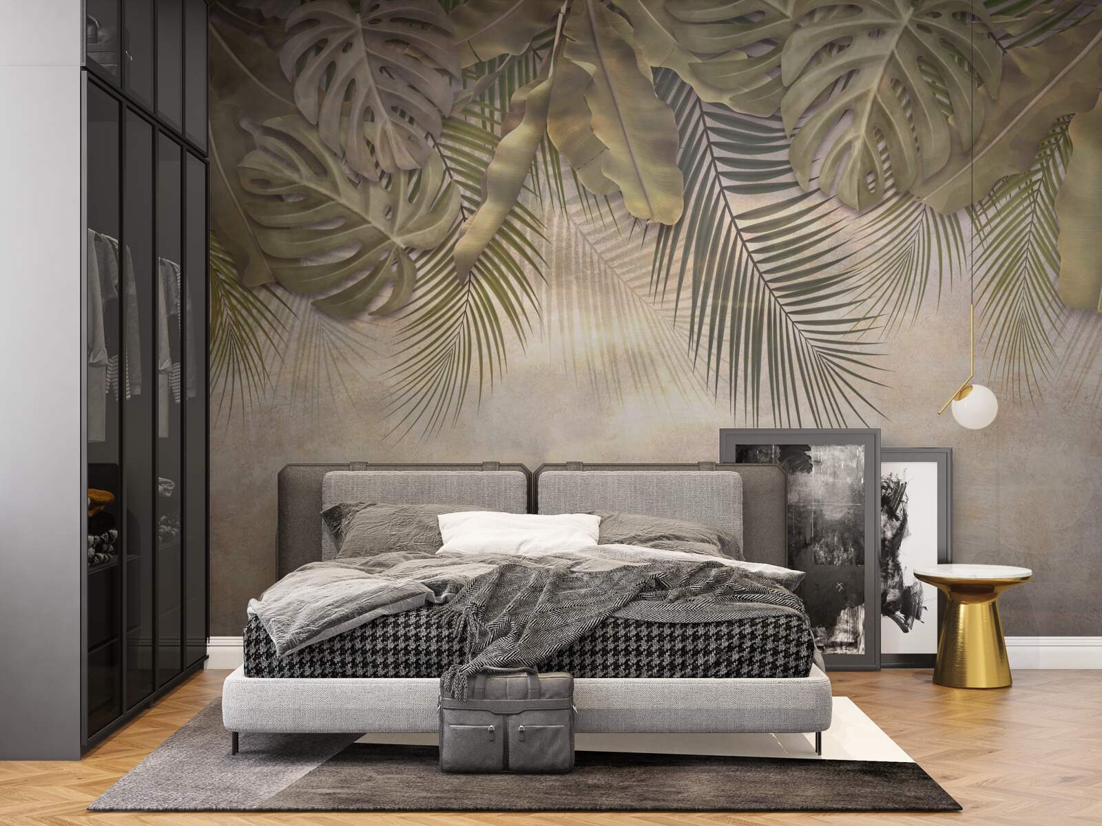 Fotobehang hangende groene flora