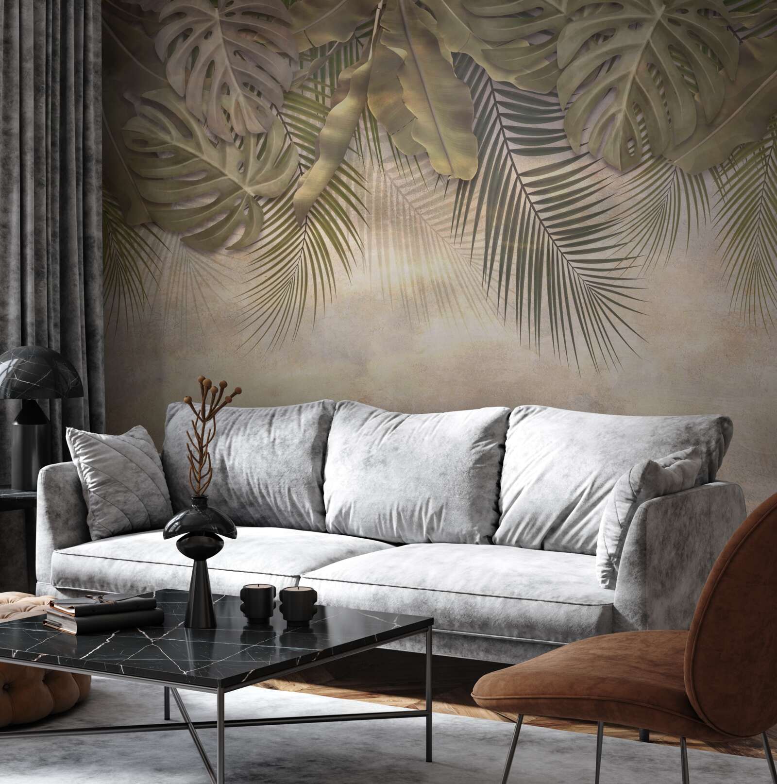 Fotobehang hangende groene flora