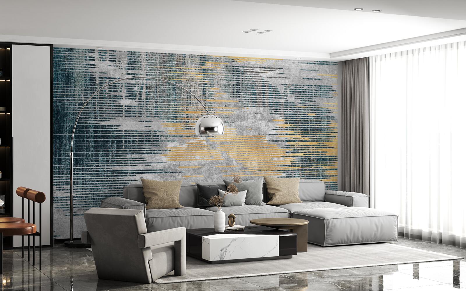 Fotobehang stormwolken