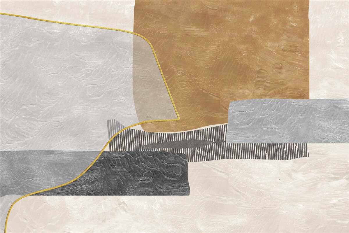 Fotobehang schip overwint waterige ruimtes van abstractie